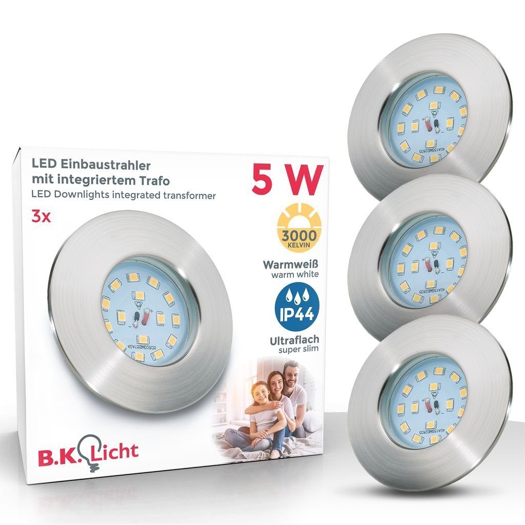 B.K.Licht LED Einbaustrahler LED Badeinbauleuchten 30mm Ultraflach 4x 5W - günstig online kaufen