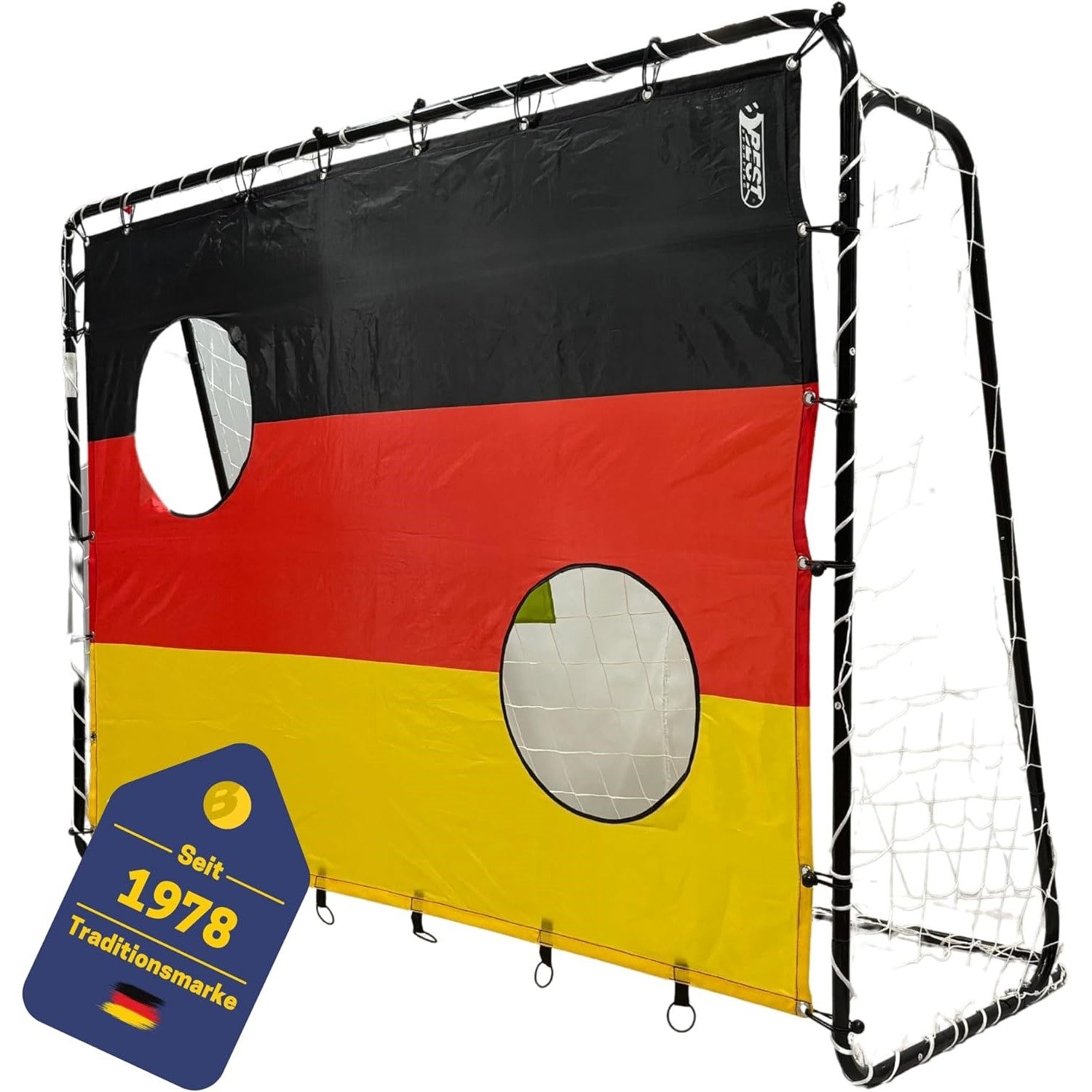 Fußballtor 11067 Torwand "Deutschland" mit 2 Schusslöchern 193 x