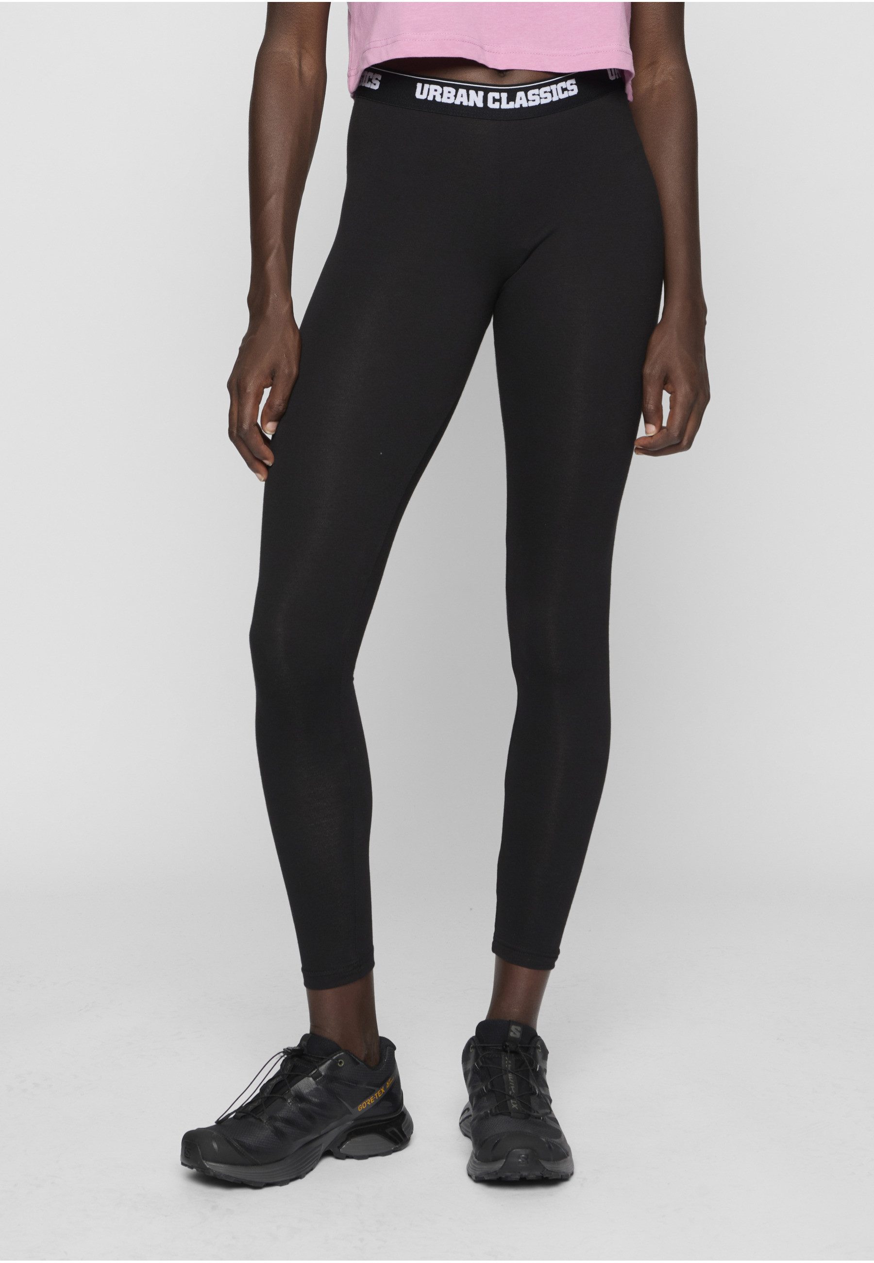 URBAN CLASSICS Leggings Urban Classics Damen Ladies Logo Leggings (1-tlg)