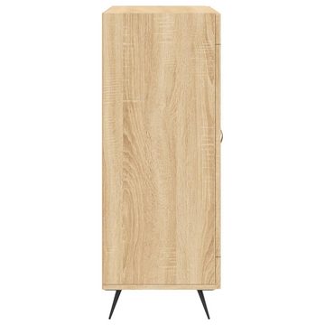 vidaXL Sideboard Sideboard Sonoma-Eiche 69,5x34x90 cm Holzwerkstoff Glas Vitrine