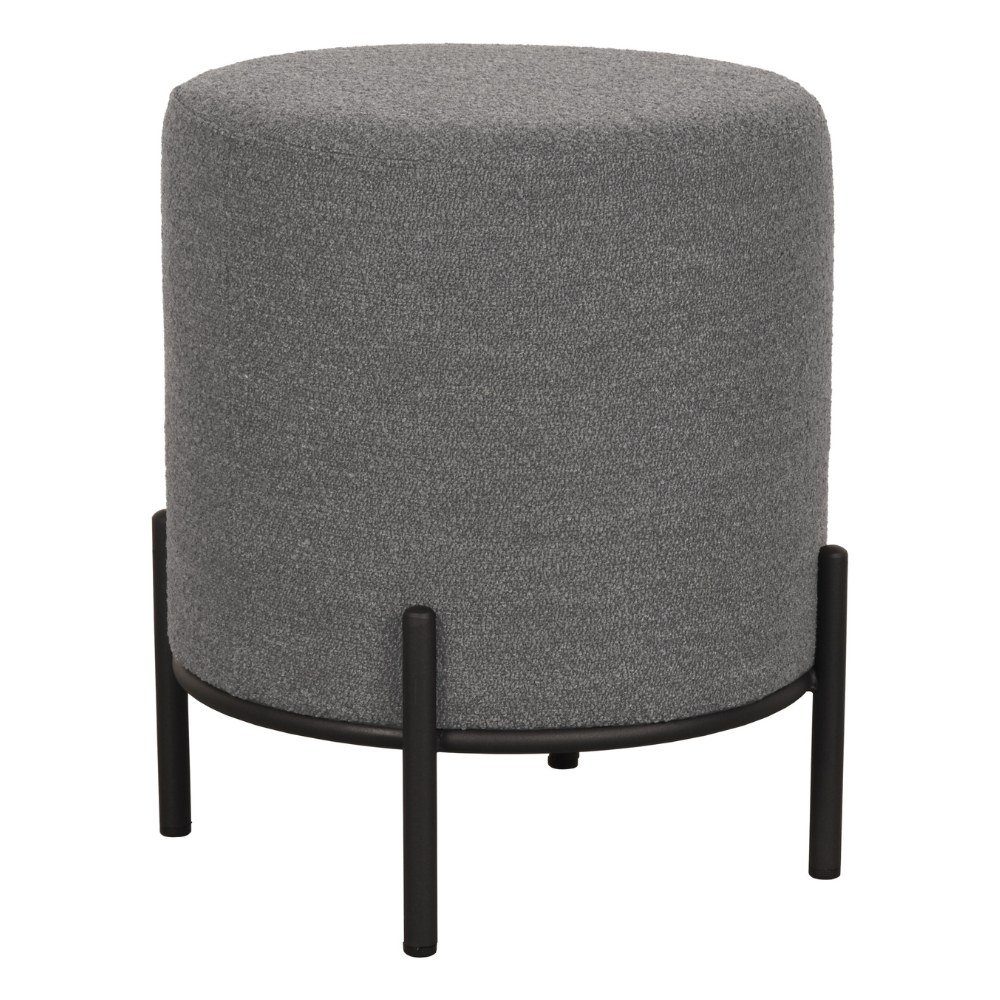 RINGO-Living Stuhl Hocker in Stoff Grau aus Möbel 500x410mm, Healani