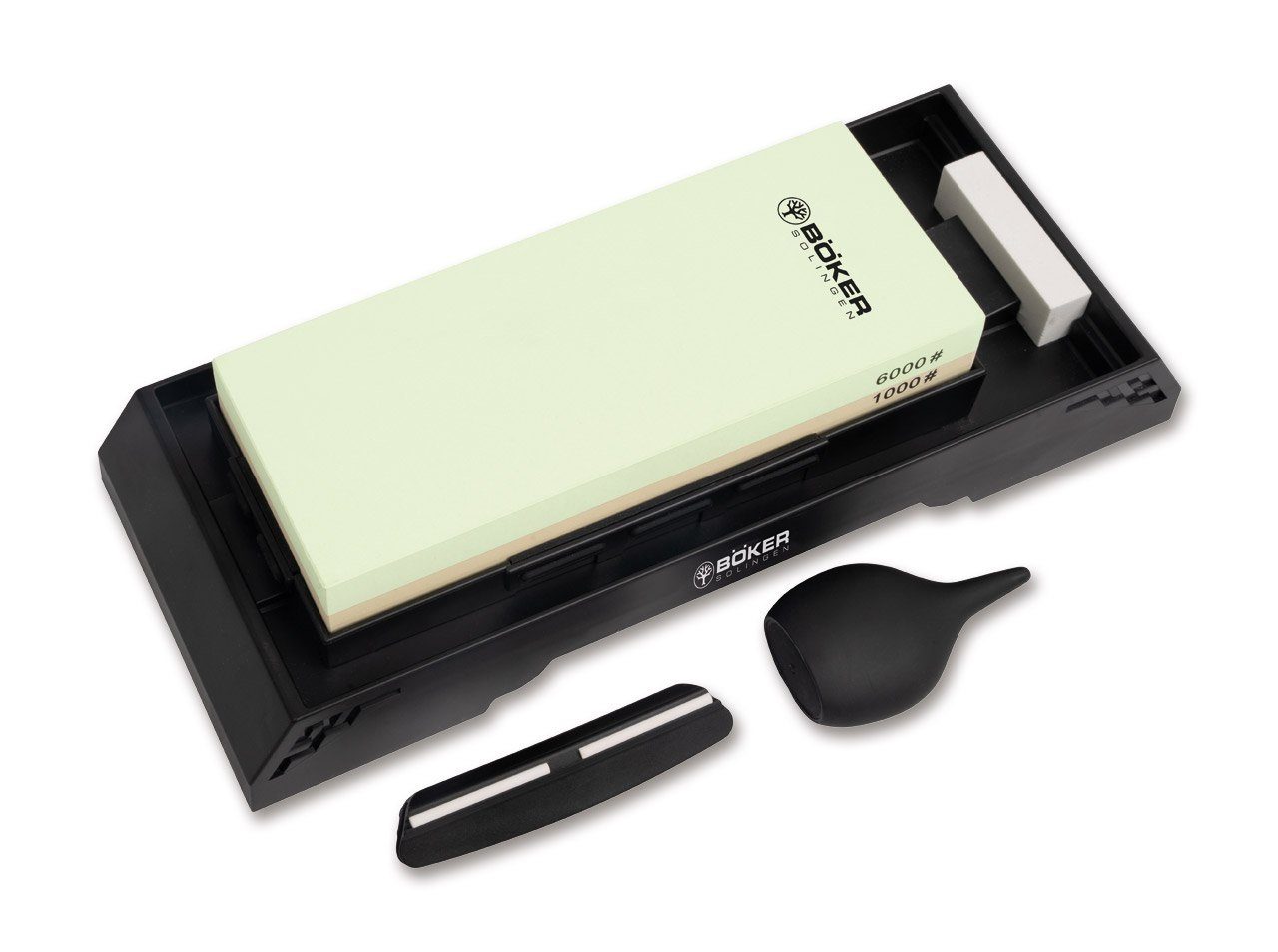 Böker Manufaktur Solingen Schleifstein Böker Manufaktur Solingen Kombi Wasserstein Schärf-Station 1000 / 6000