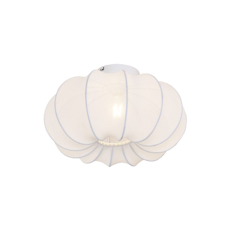 Qazqa Deckenleuchte Plu ayesha, ohne Leuchtmittel, E27, Weiß, Japandi, Text günstig online kaufen