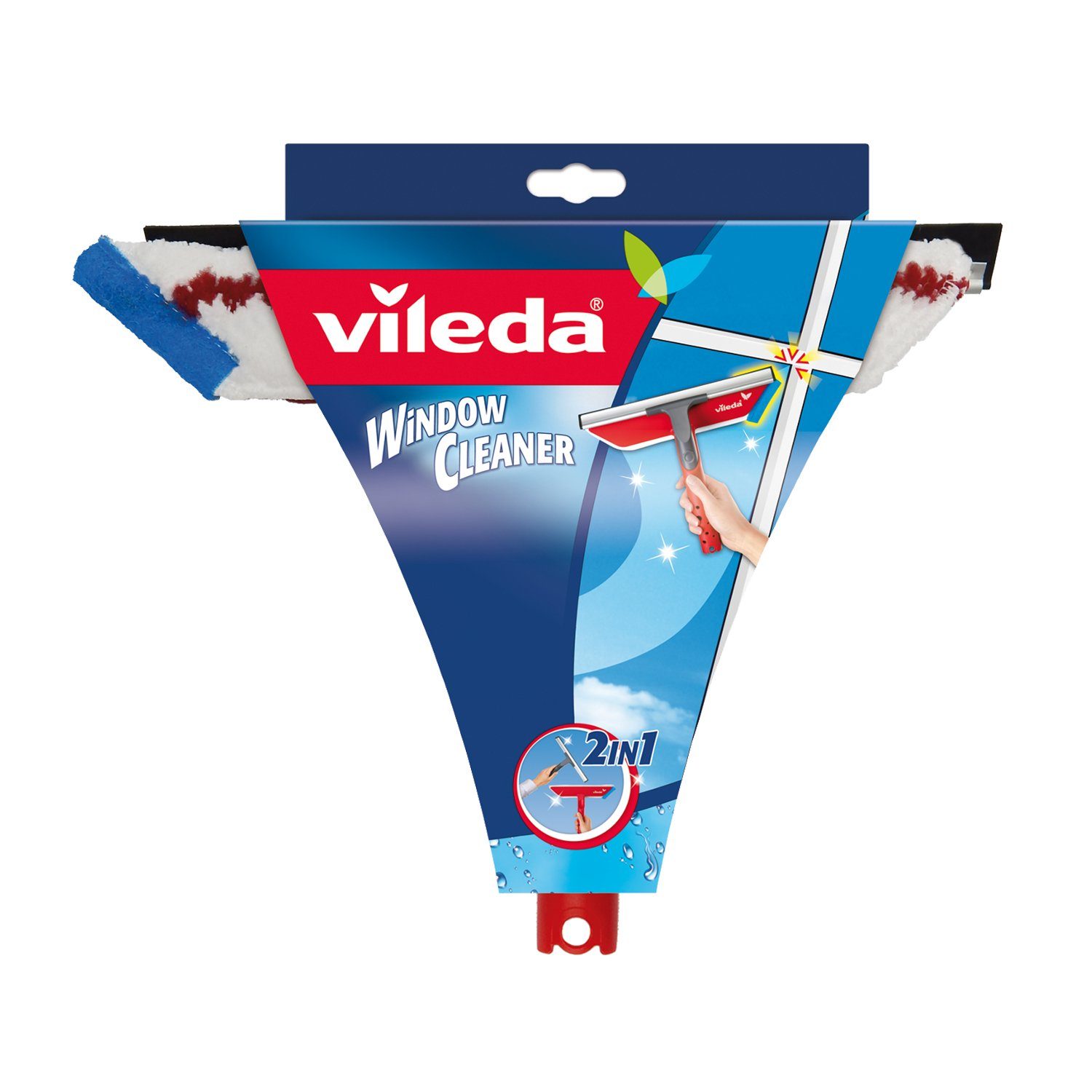 Vileda Fensterreiniger, FENSTER WASHER 2in1 + Teleskopstange