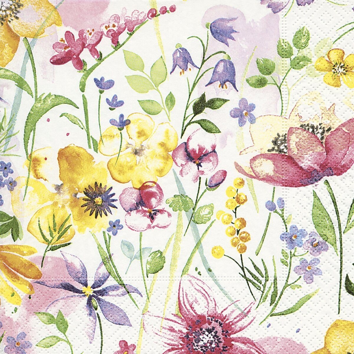 Paper+Design Geschirr-Set Lunchservietten Flora - 33 x 33 cm 20 Stück.