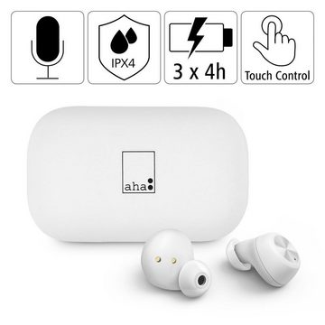 aha Bluetooth Kopfhörer In-Ear IPX4 Sportkopfhörer, Ladestation Bluetooth-Kopfhörer