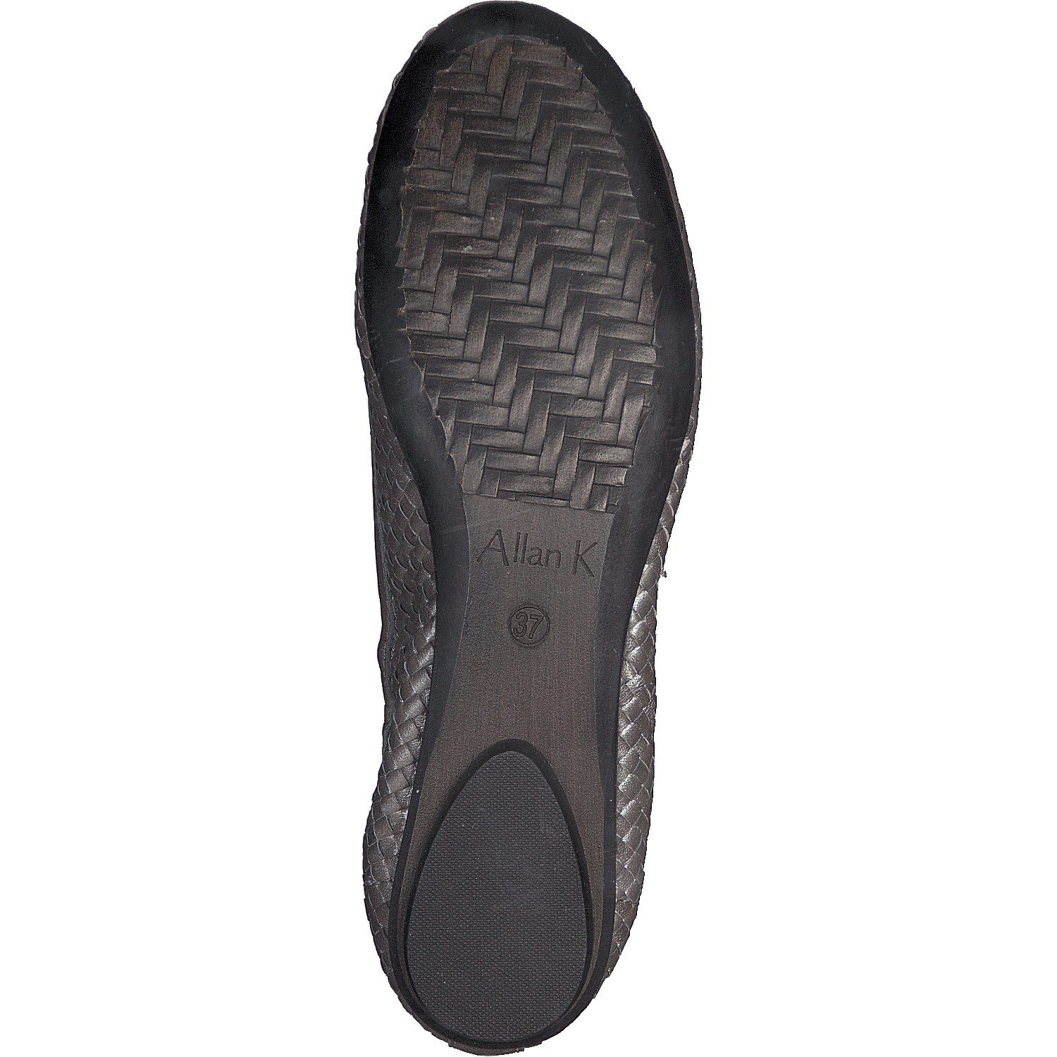 Allan K Allan K CAPRI Flecht-Leder-Schuhe Geschlossene Ballerinas Schlappen