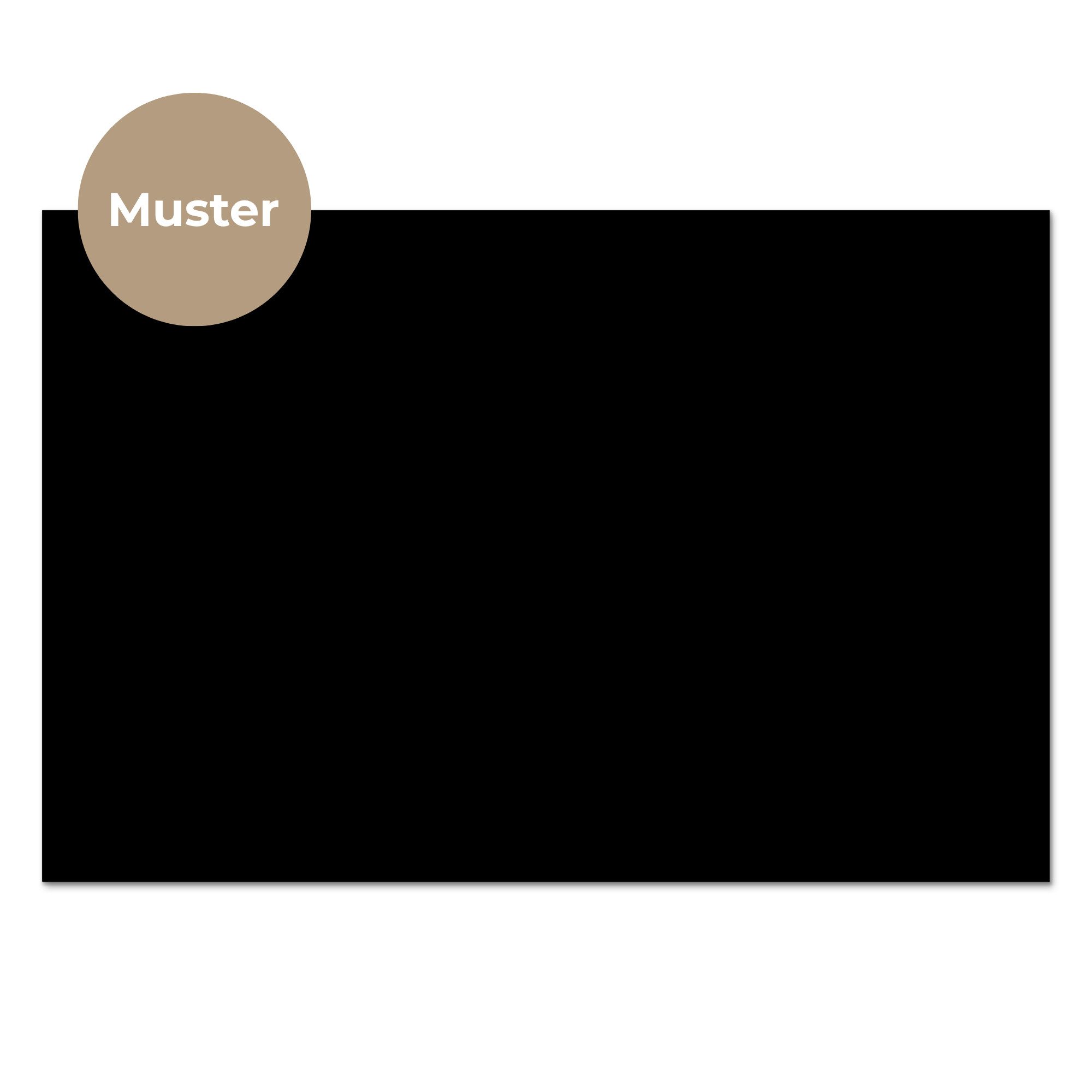 KitchenYeah Küchenrückwand Muster selbstklebend (keine Folie) Schwarz - Einfarbig, (1-tlg), Spritzschutz, Küche, Rückwand, Küchenwand, Küchenfront, 30x20 cm