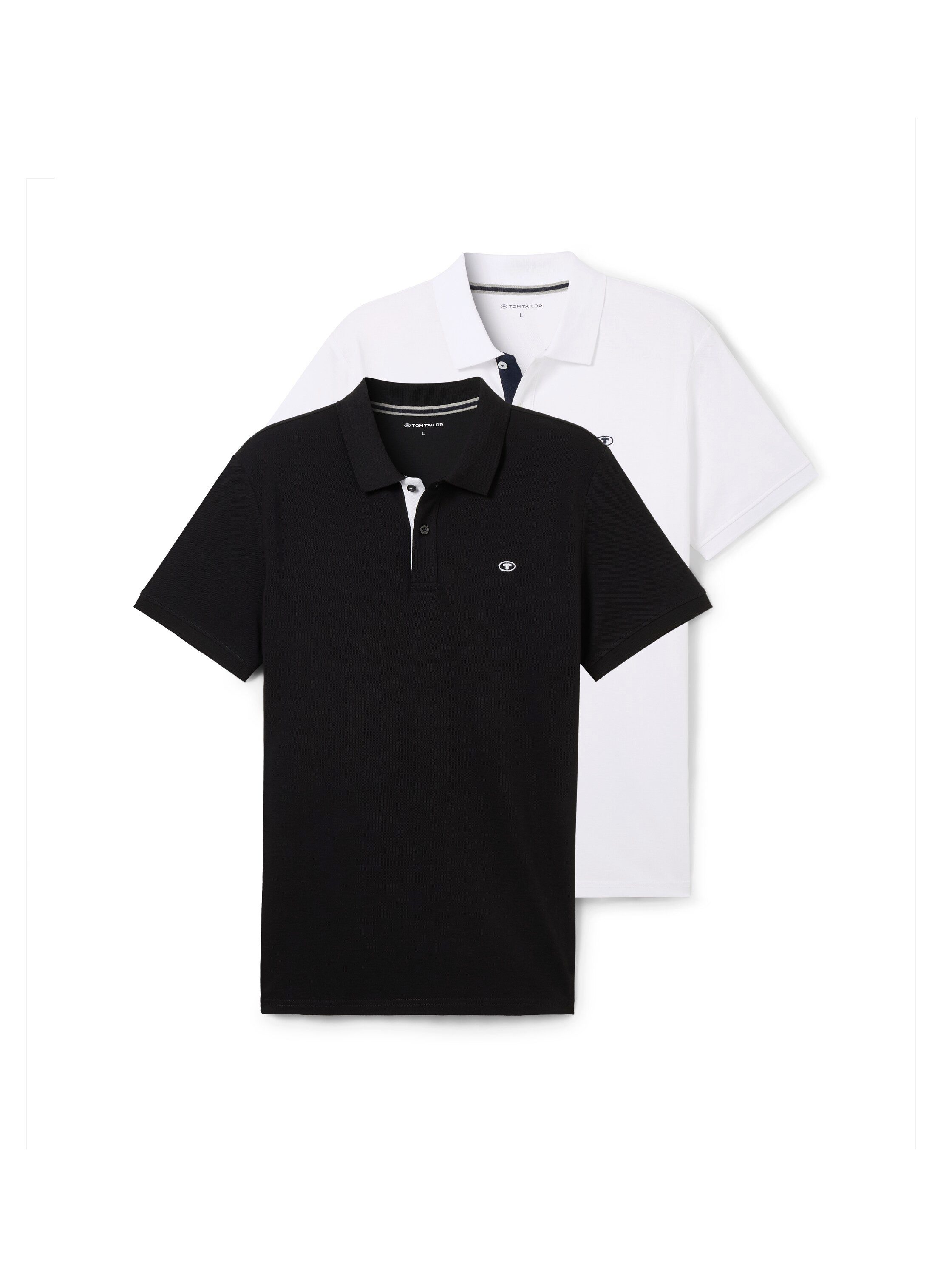 TOM TAILOR Poloshirt (Packung, 2-tlg) im günstig online kaufen