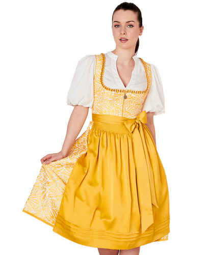 KRÜGER COLLECTION Dirndl Dirndl 'Donata' 112167, Gelb 70cm