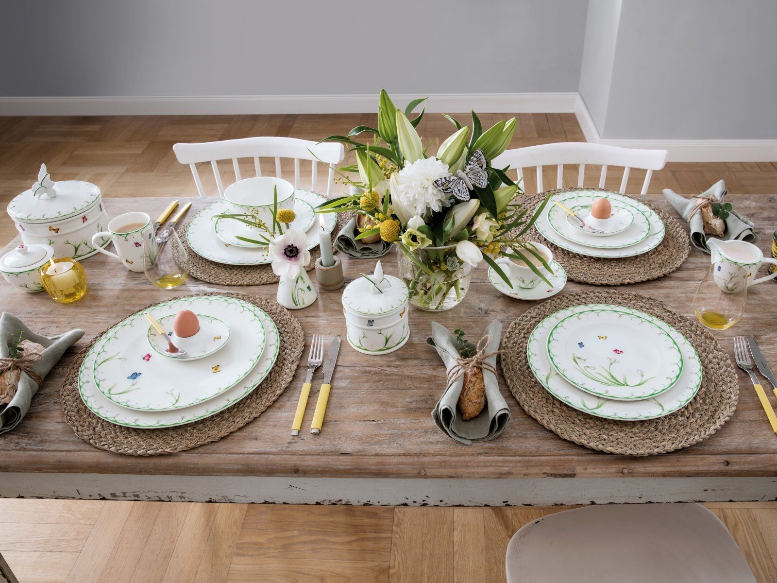Villeroy & Boch Platzset Colourful Spring Gobelin Platzset Schneeglöckchen günstig online kaufen