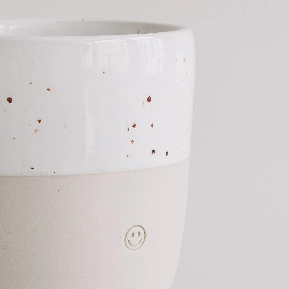 Eulenschnitt Tasse Becher Smiley