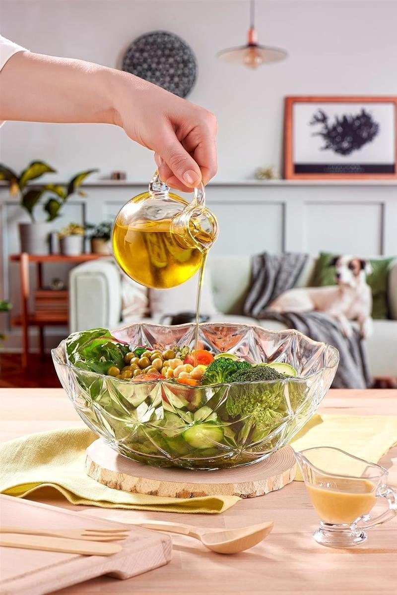 Pasabahce Schüssel Pasabahce Estrella Schüssel 24 cm, Glas, (1 Schale)