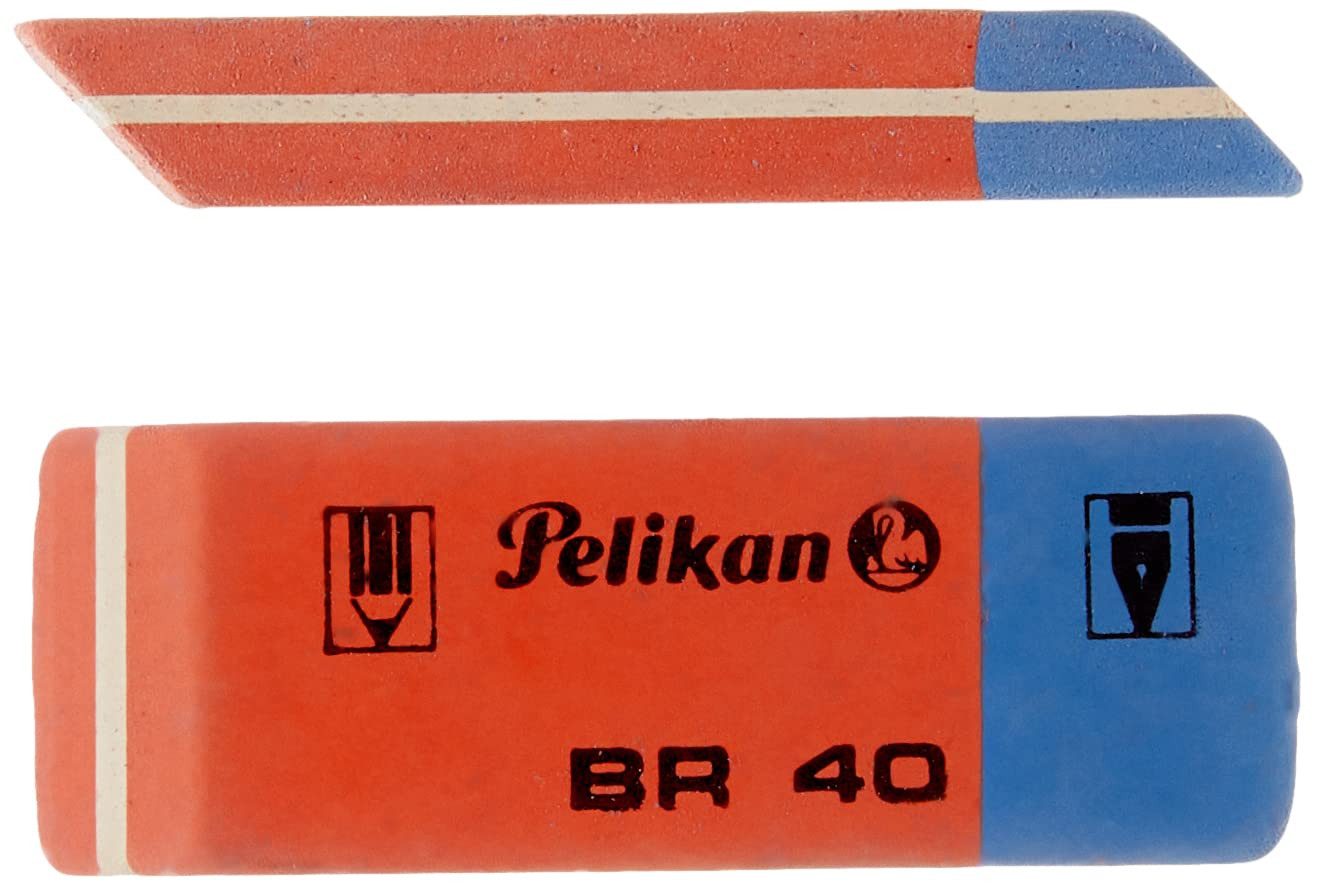 Pelikan Radiergummi Radierer aus Kautschuk, 2 Stück, Verpackungseinheit von zwei Radierern