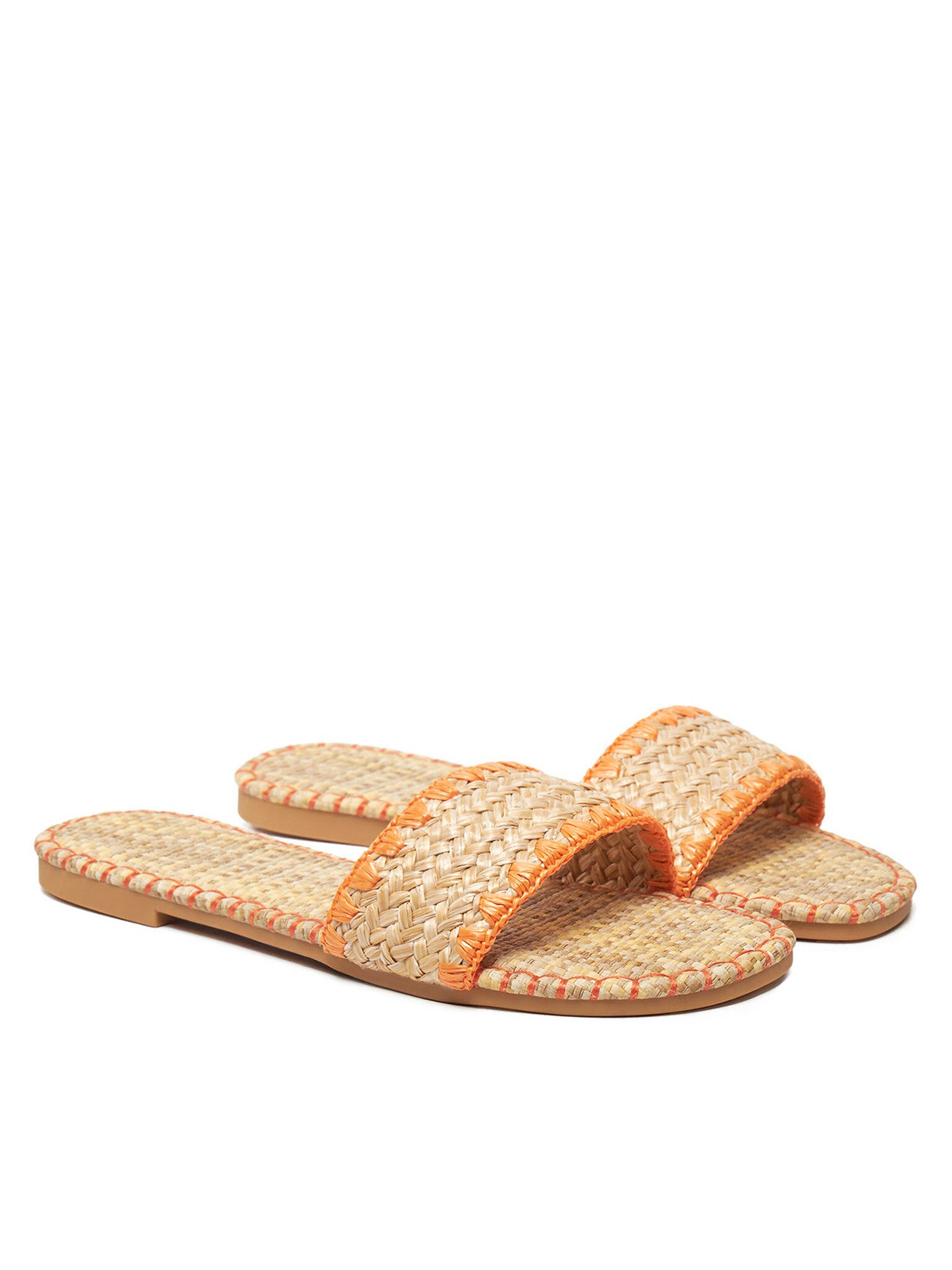 DeeZee Deezee Damen-Flip-Flops Beige, Orange BP6097-5 Badepantolette