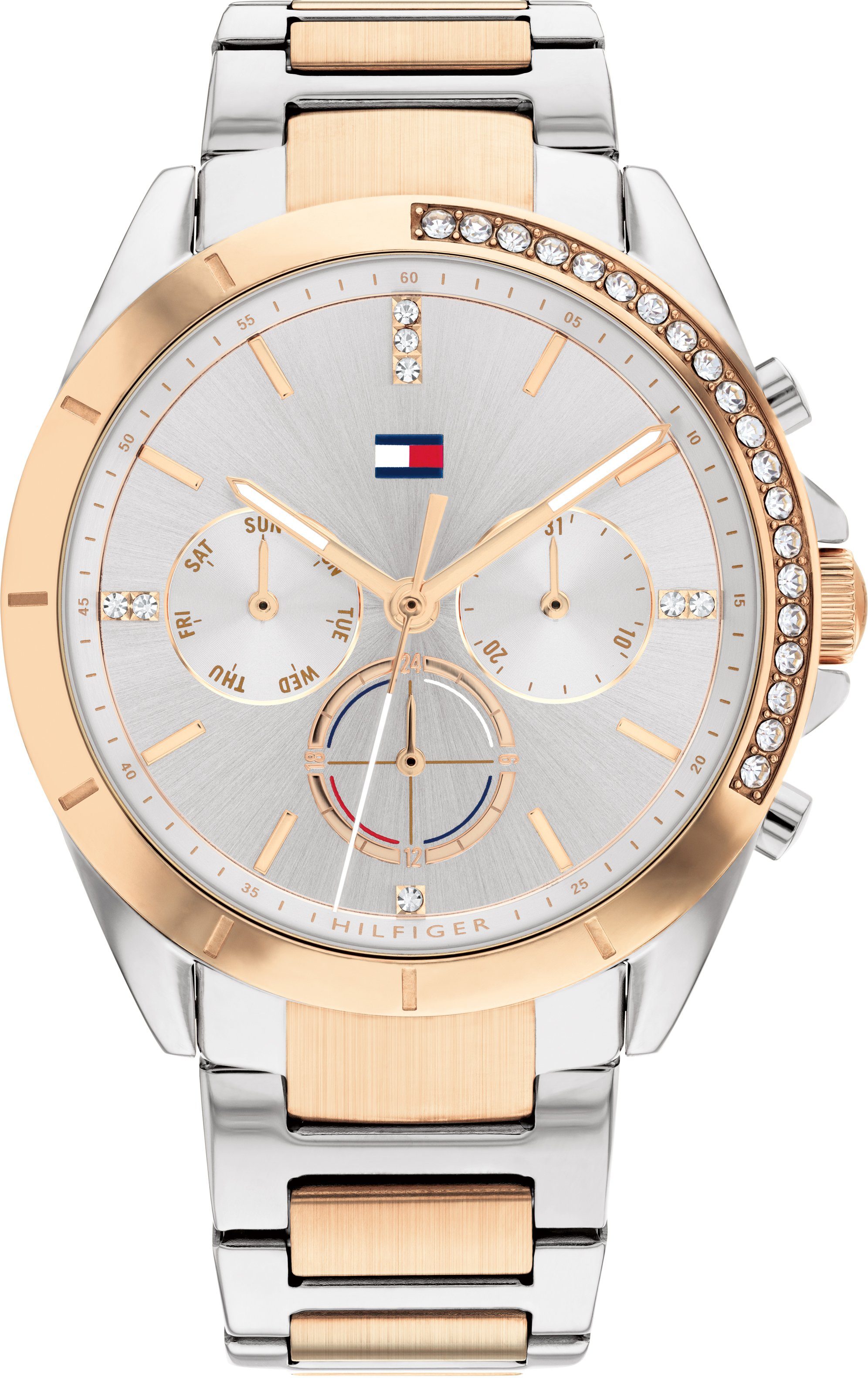 Tommy Hilfiger Multifunktionsuhr KENNEDY 1782387, Quarzuhr, Armbanduhr, Dam günstig online kaufen