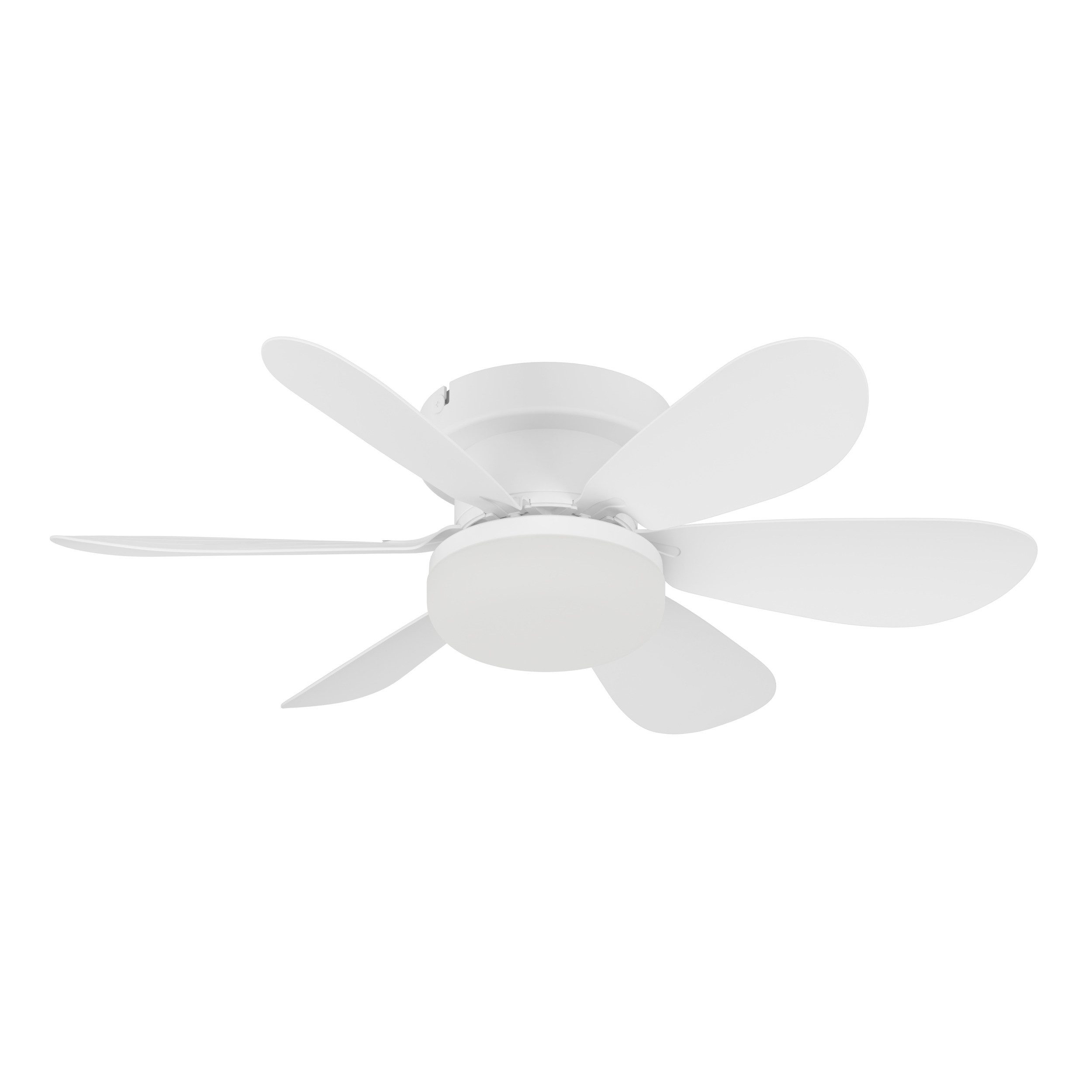 EGLO LED Deckenleuchte CLOVELLY, CCT - über Fernbedienung, Fernbedienung, Infrarot inkl., Ventilatorfunktion, LED fest integriert, Neutralweiß, Kaltweiß, Warmweiß, LED Ventilator mit Beleuchtung - in weiß - Ø52cm - 3 Geschwindigkeiten