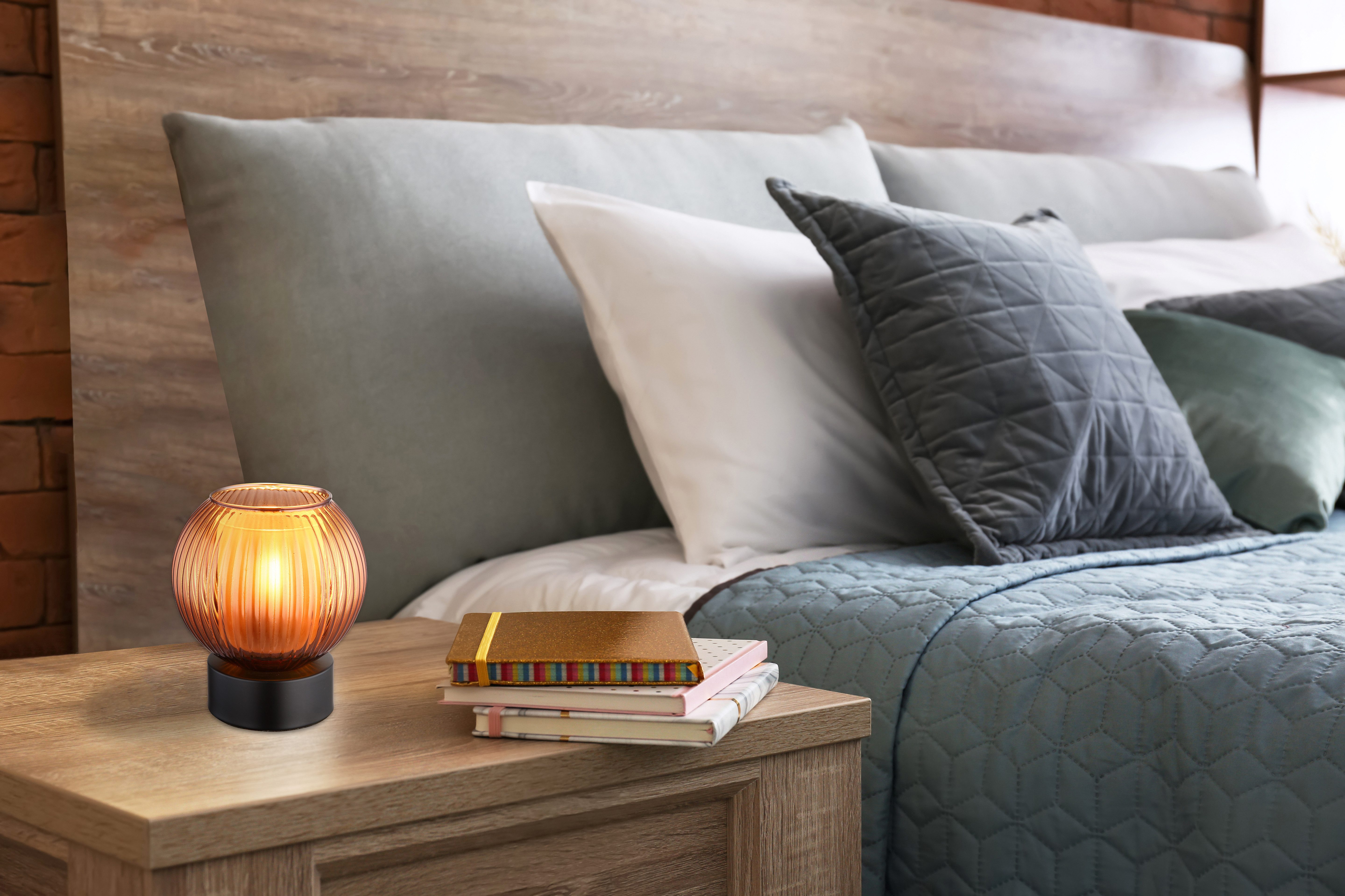 GLOBO LIGHTING Tischleuchte ZUMBA, ohne Leuchtmittel, Tischlampe Glaskugel günstig online kaufen