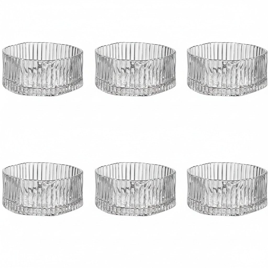 Zoha Dipschale Linea Premiuglas Snackschalen für Nüsse und Dips, (Set, 6-tlg), Spülmaschinengeeignet