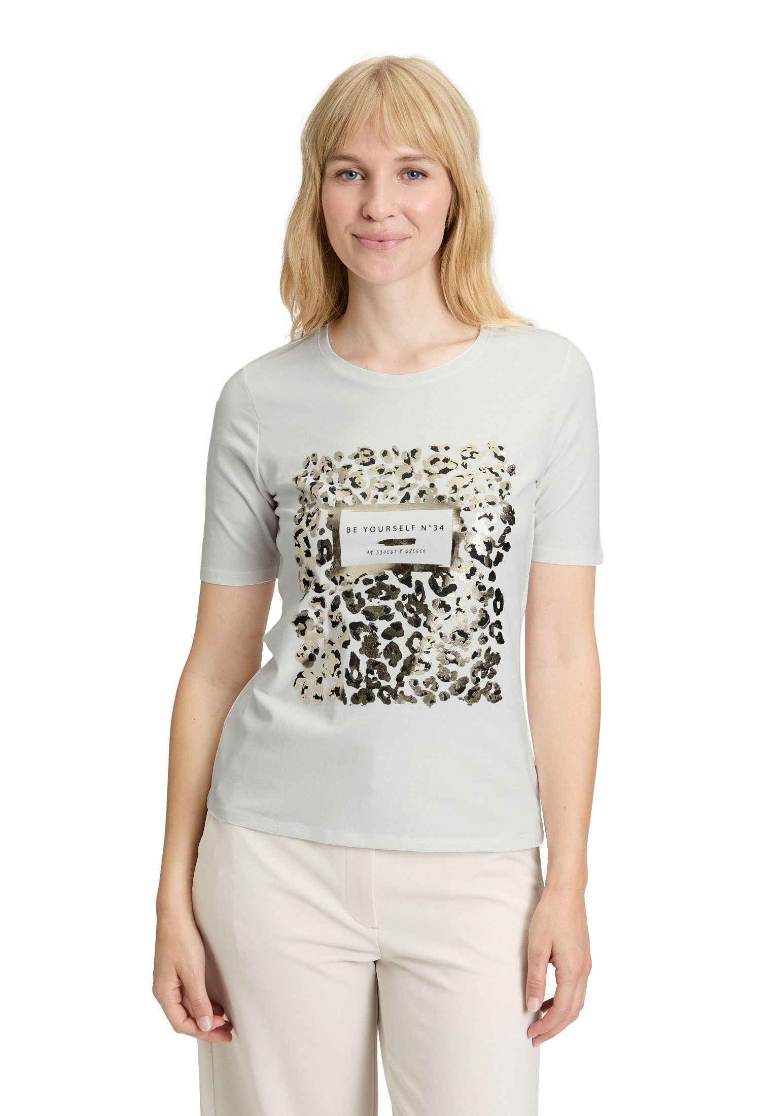 Kurzarmshirt Damen mit Aufdruck