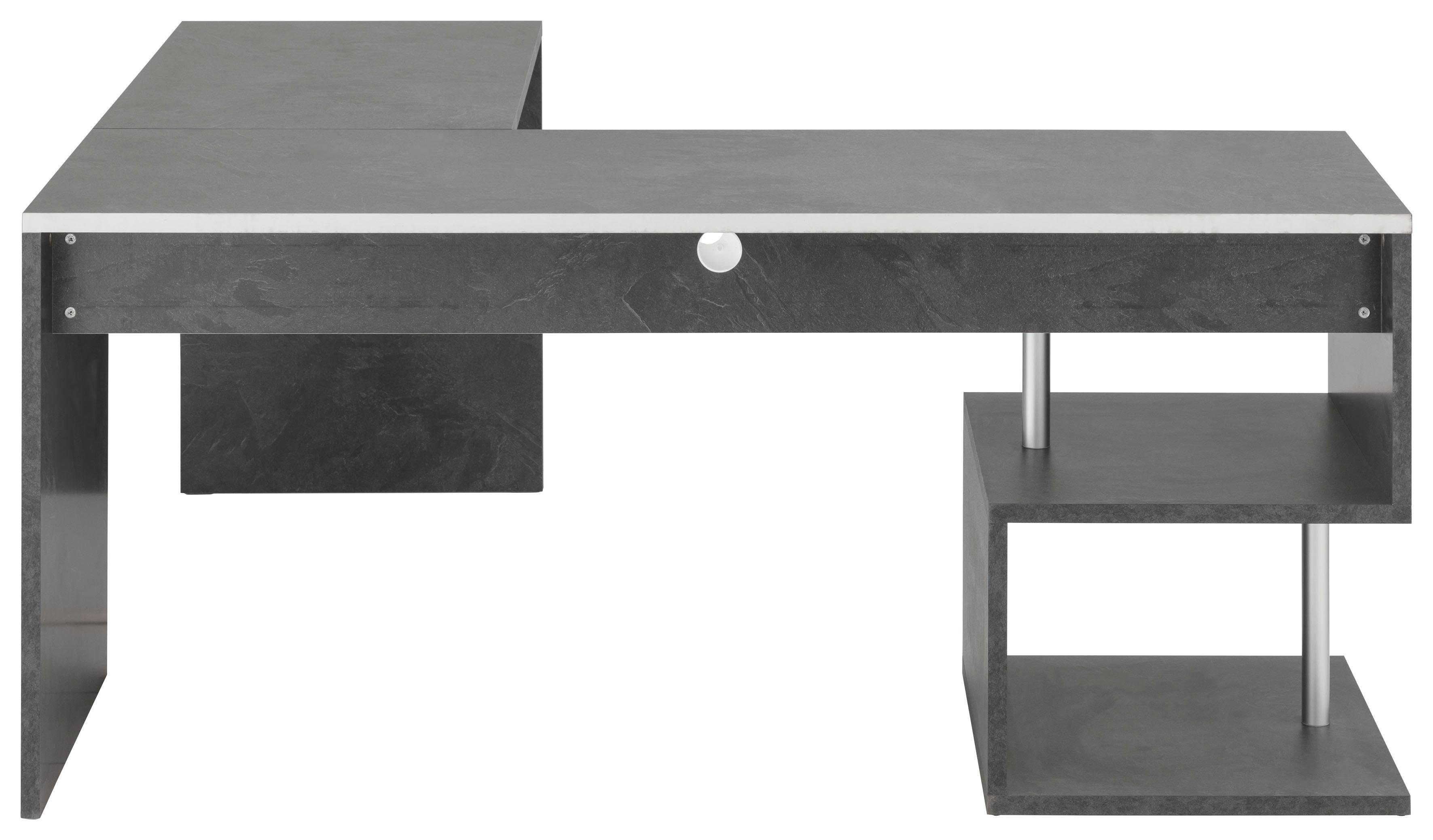 Home affaire Eckschreibtisch Esse, Schreibtisch im modernen Design, mit oder ohne Monitoraufsatz Breite 180/160 cm, "Made in Italy"