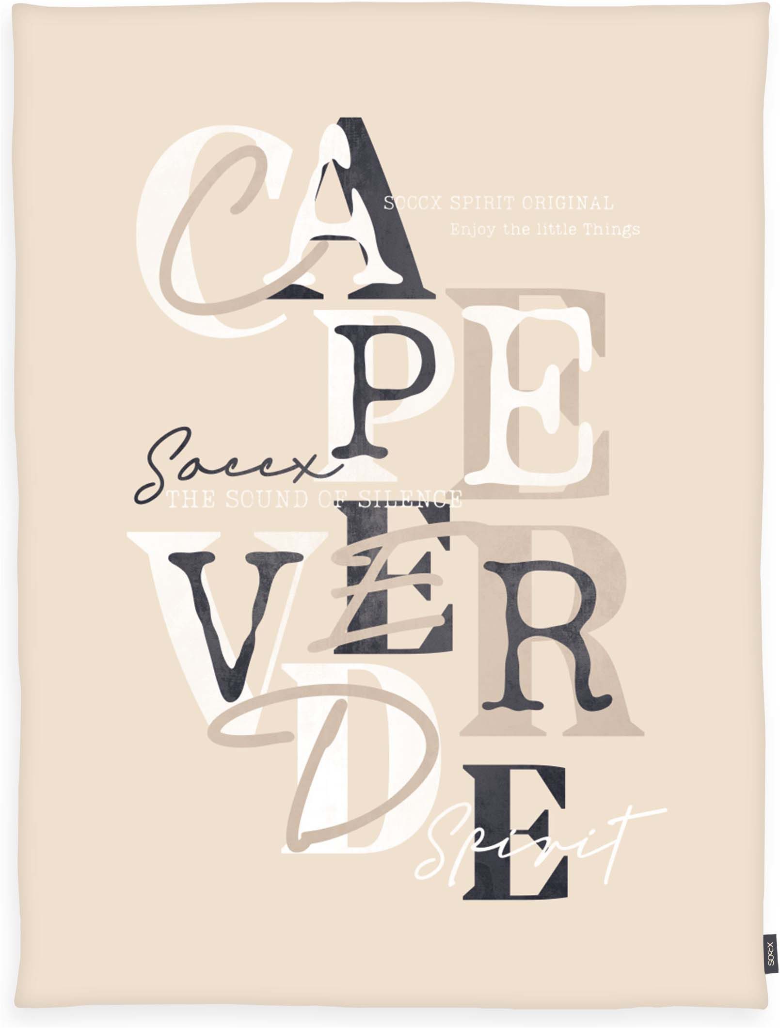 Wohndecke Cape Verde Sand, SOCCX, gewebtes Label
