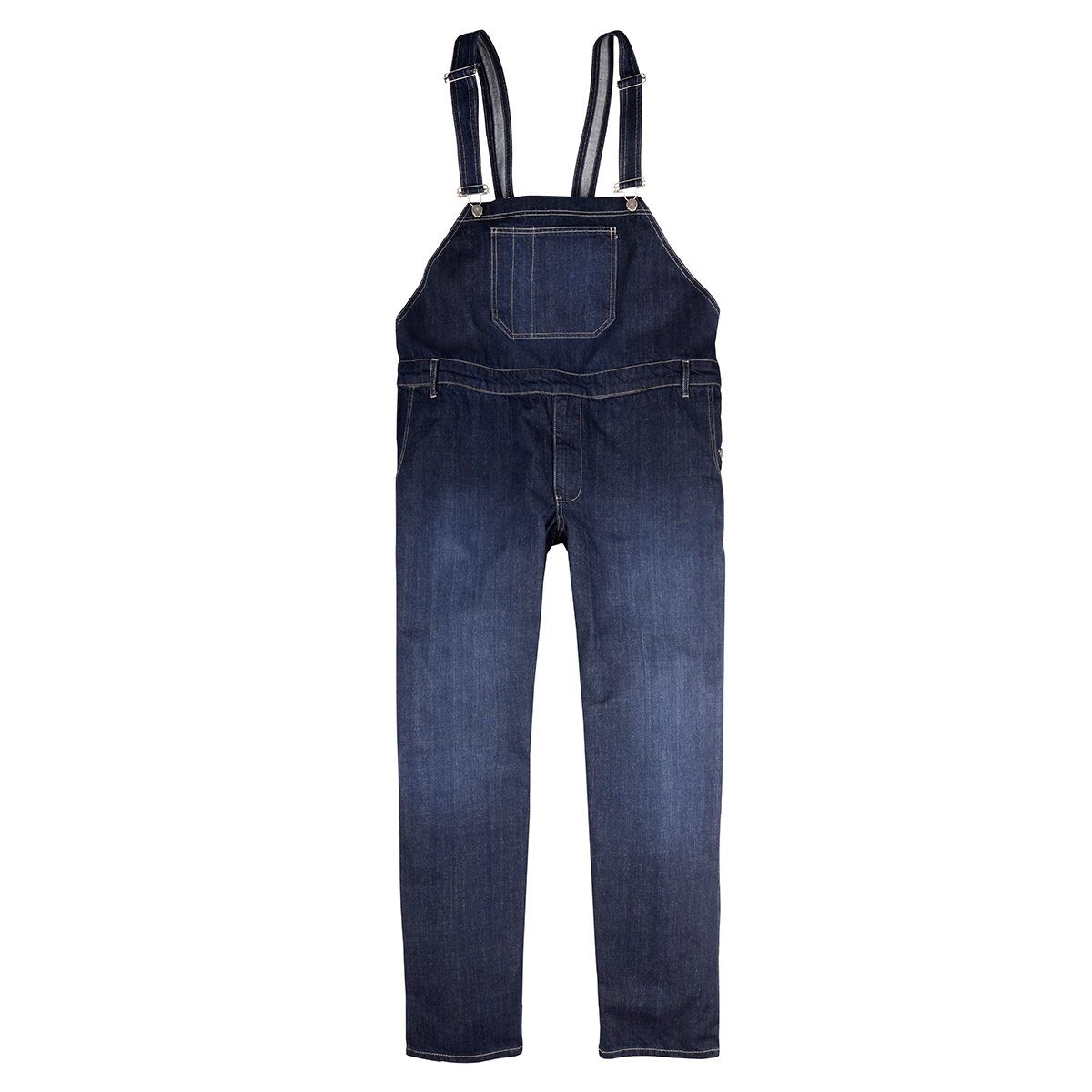 Übergrößen stonewash ABRAXAS Bequeme Abraxas Jeans Jeans-Latzhose blue