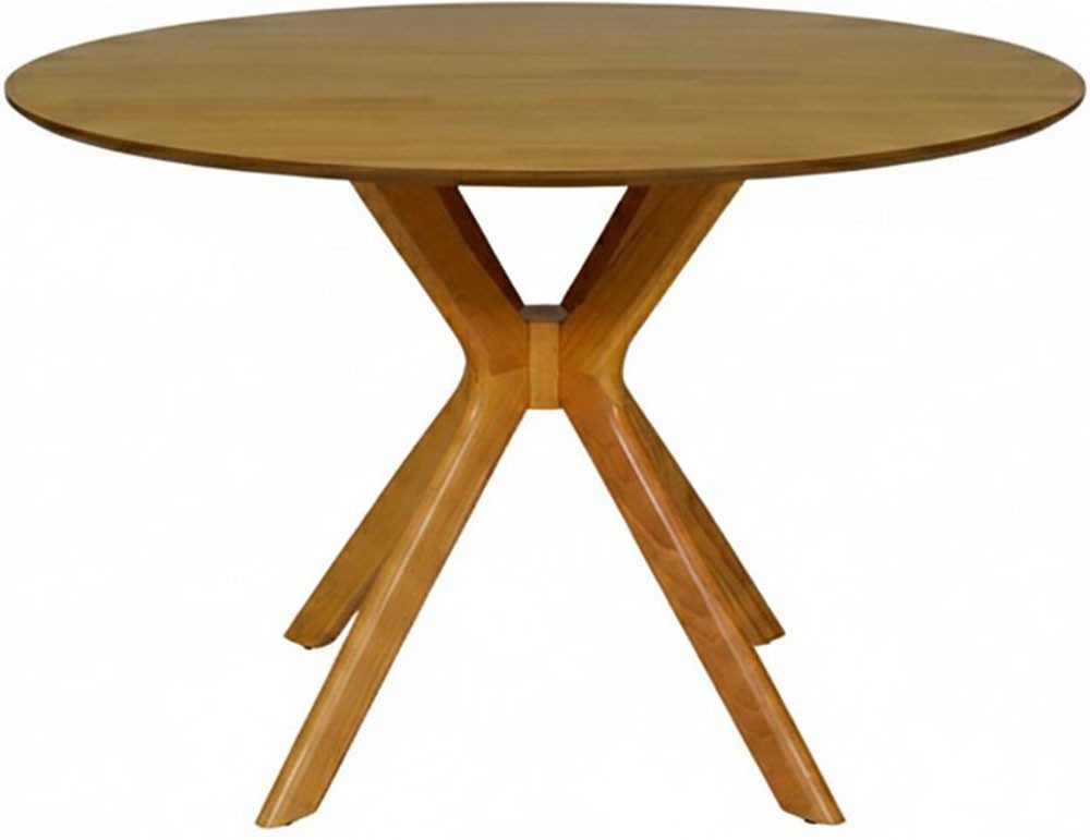 Jahnke Esstisch DINE ROX, Esstisch, rund, Massivholz, Skandi-Look, für bis zu 4 Personen, 115 cm