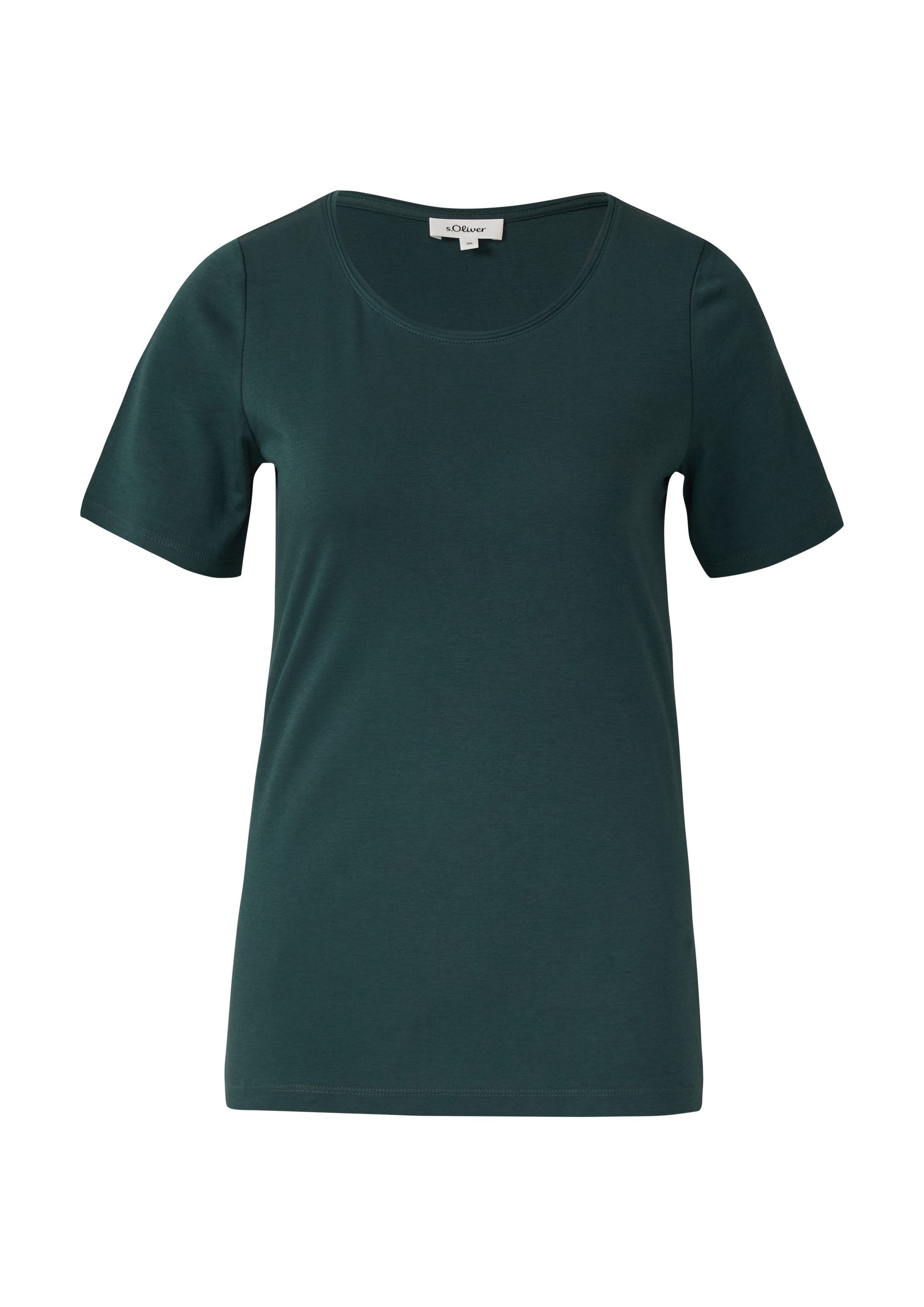 s.Oliver Kurzarmshirt T-Shirt T-Shirt aus Interlockjersey im Slim Fit günstig online kaufen