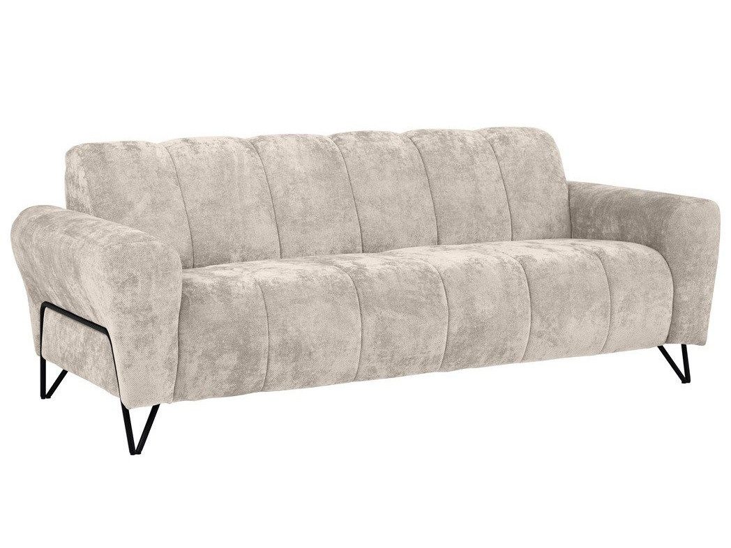 Beautysofa Sofa mit Metallbeine in schwarzer günstig online kaufen