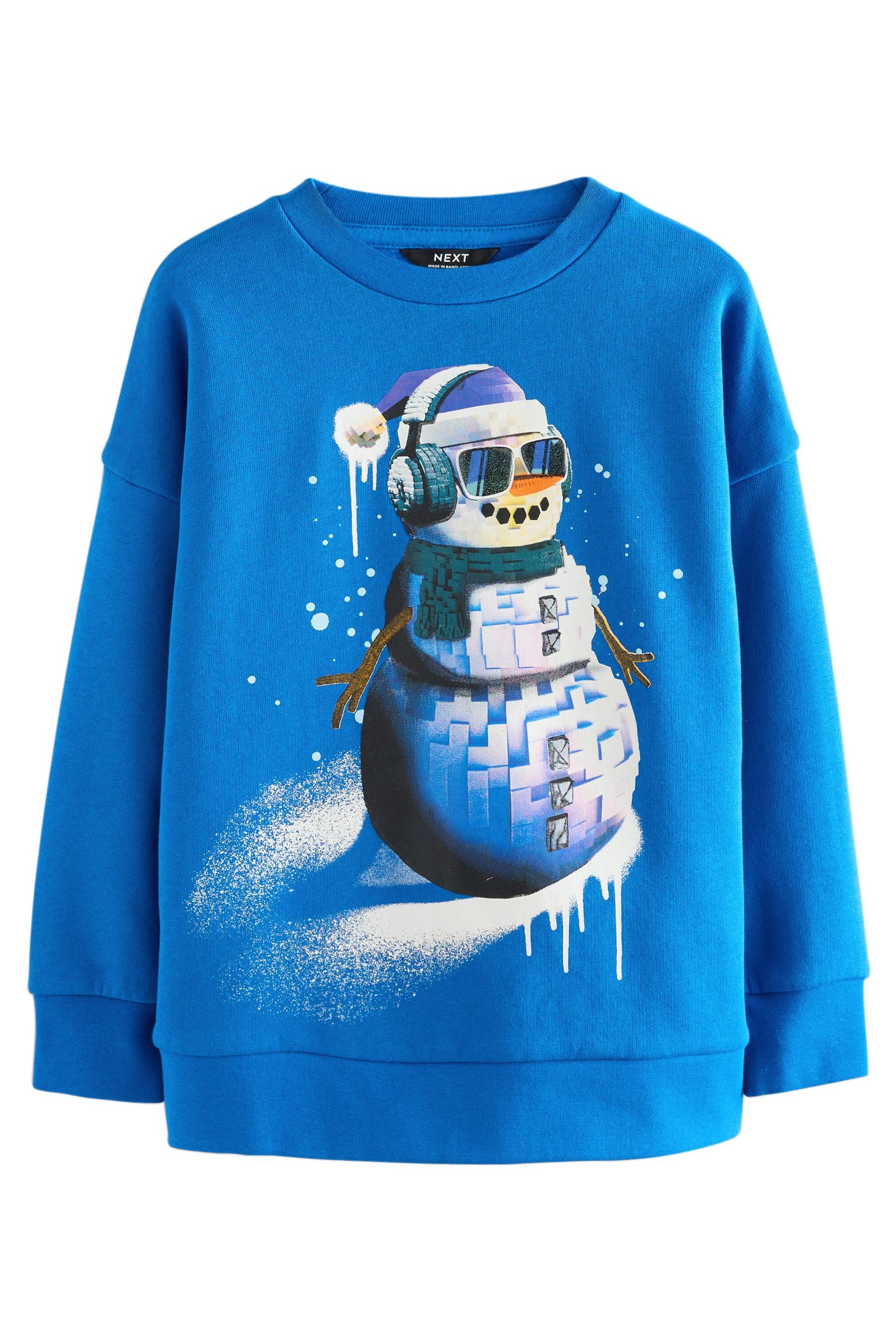 Sweater Sweatshirt mit weihnachtlichem Motiv