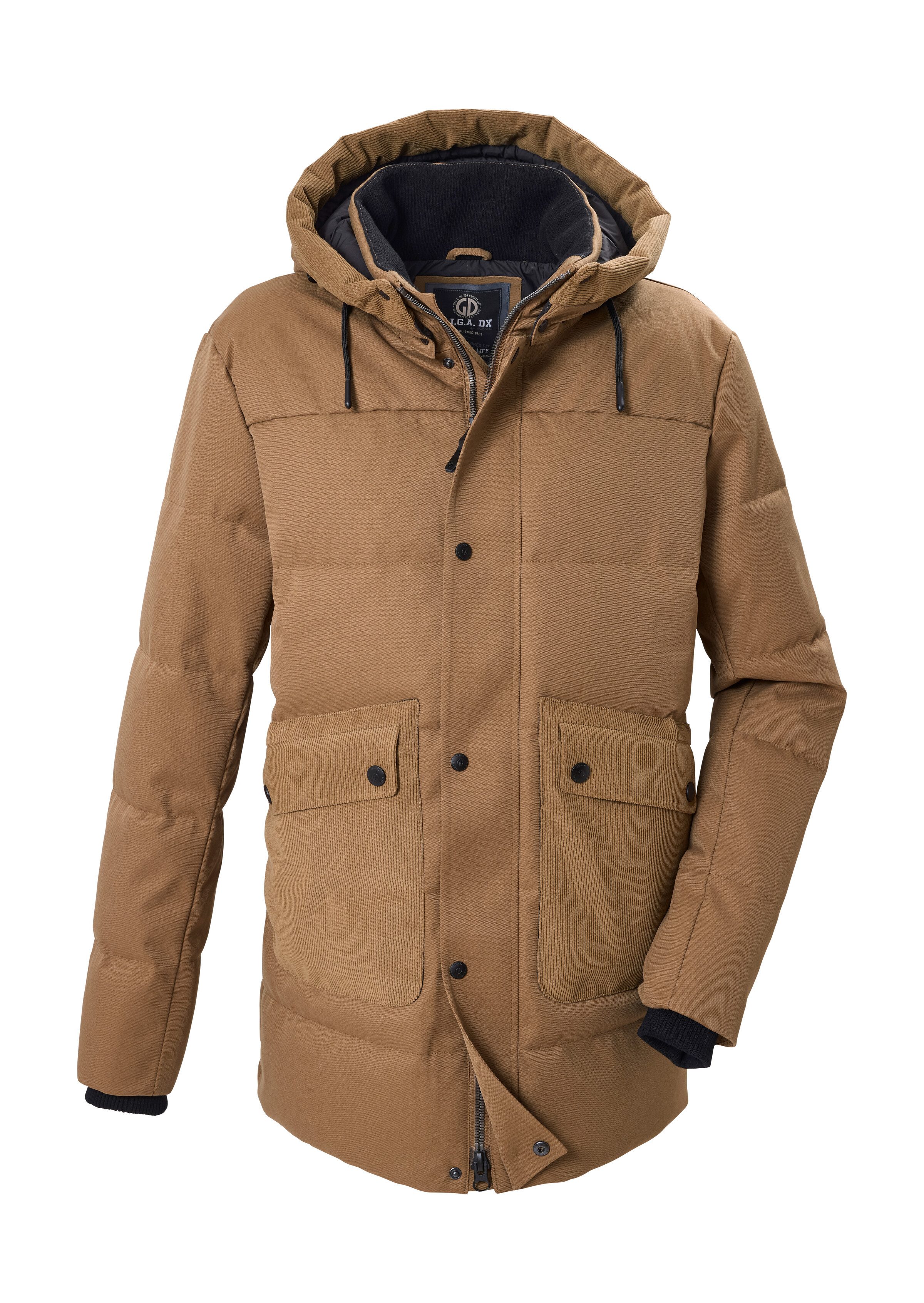 G.I.G.A. DX by killtec Steppjacke GW 22 MN QLTD JCKT Wasser- und windabweisende Steppjacke mit abnehmbarer Kapuze