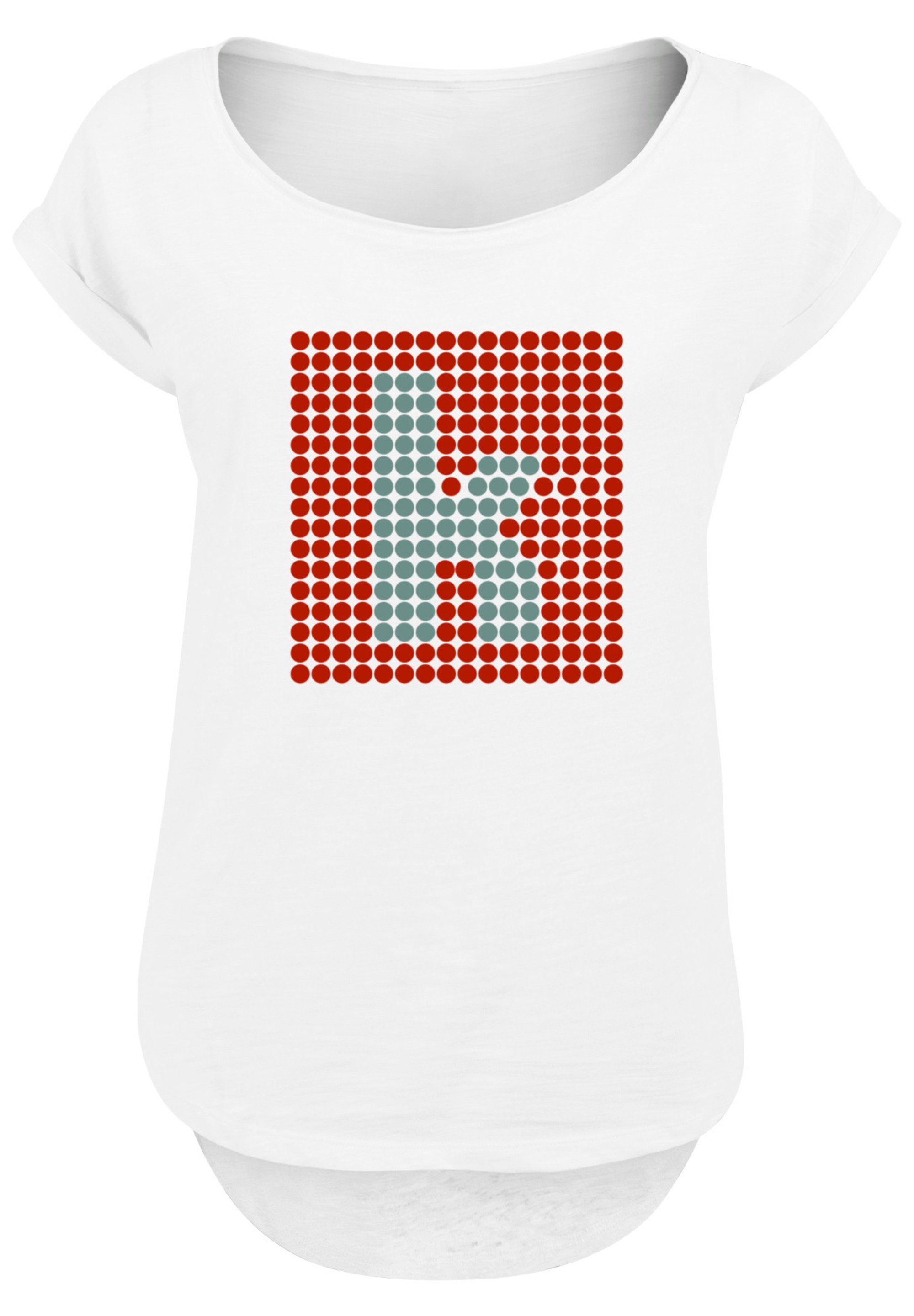 F4NT4STIC T-Shirt The Killers Rock Band K Glow Black Print, Hinten extra  lang geschnittenes Damen T-Shirt