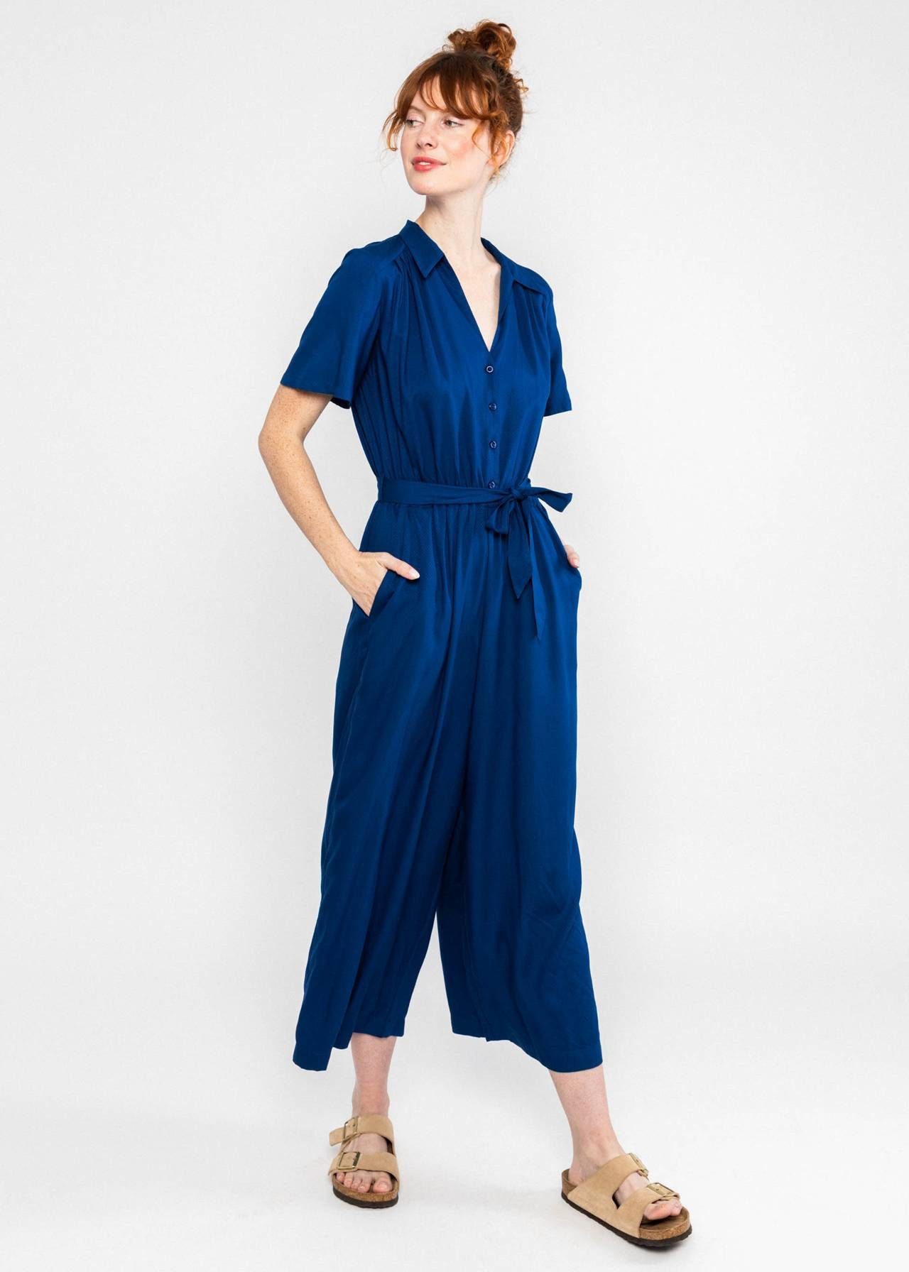 Blutsgeschwister Jumpsuit Charming Steps - Jumpsuit Damen - Overall - Einteiler - Overall blau