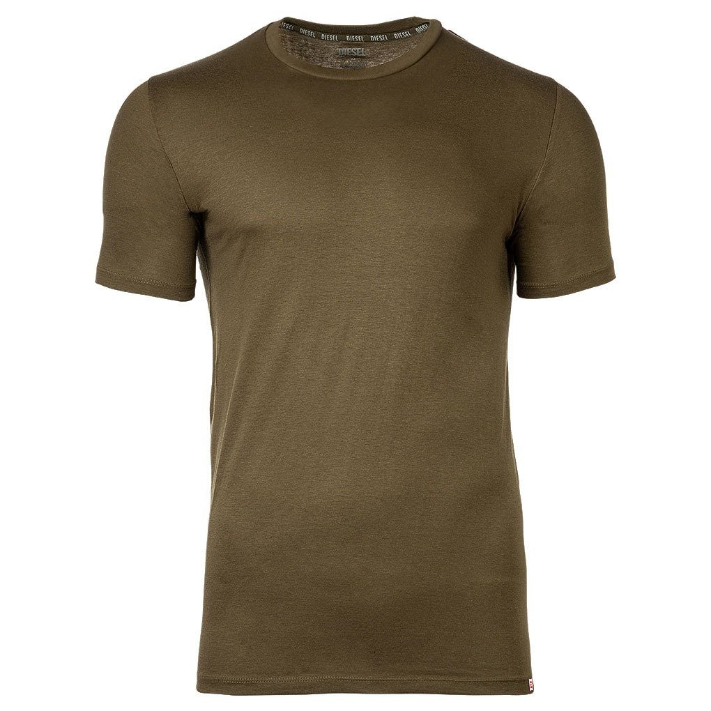 Diesel T-Shirt Herren T-Shirt UMTEE-RANDAL-TUBE - 4er Schwarz/Khaki Pack