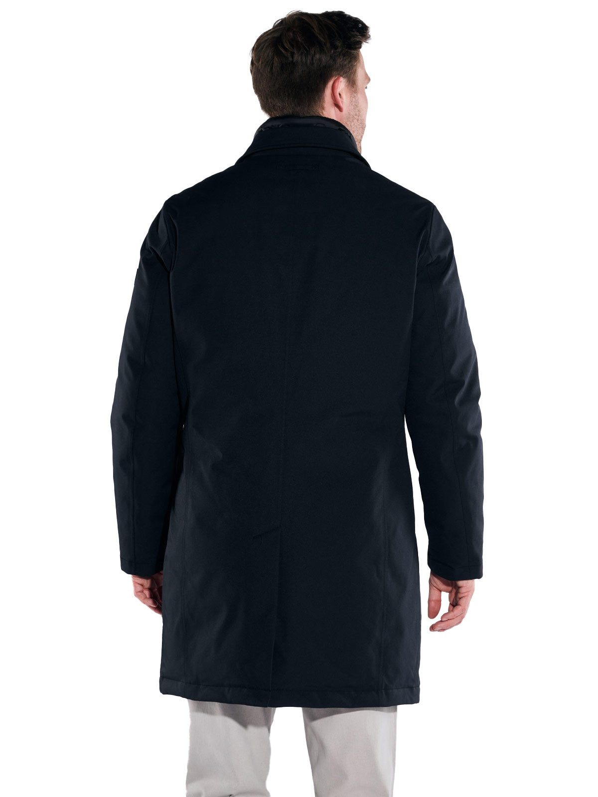 ENGBERS GERMANY Kurzmantel Herren Mantel mit Funktionsdetails, Saphirblau