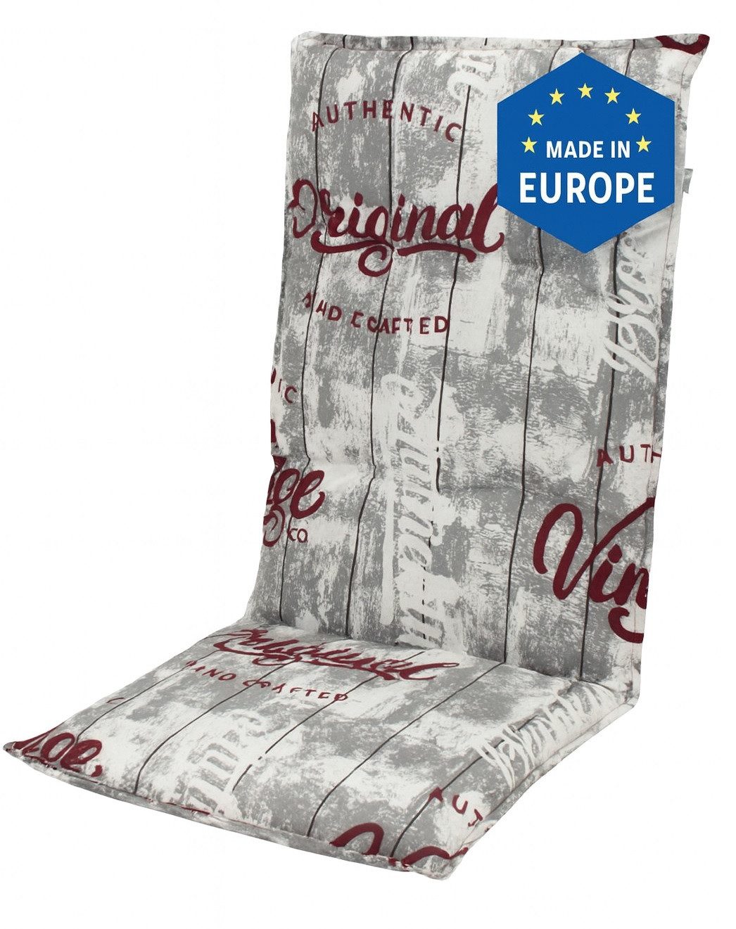 doppler® Hochlehnerauflage 2901 Gartenstuhl Auflagen Kissen Polster für Hochlehner, (1 St., 1 Auflage), für Hochlehner-Stühle UV-beständig inkl. Bindebänder und Halteband