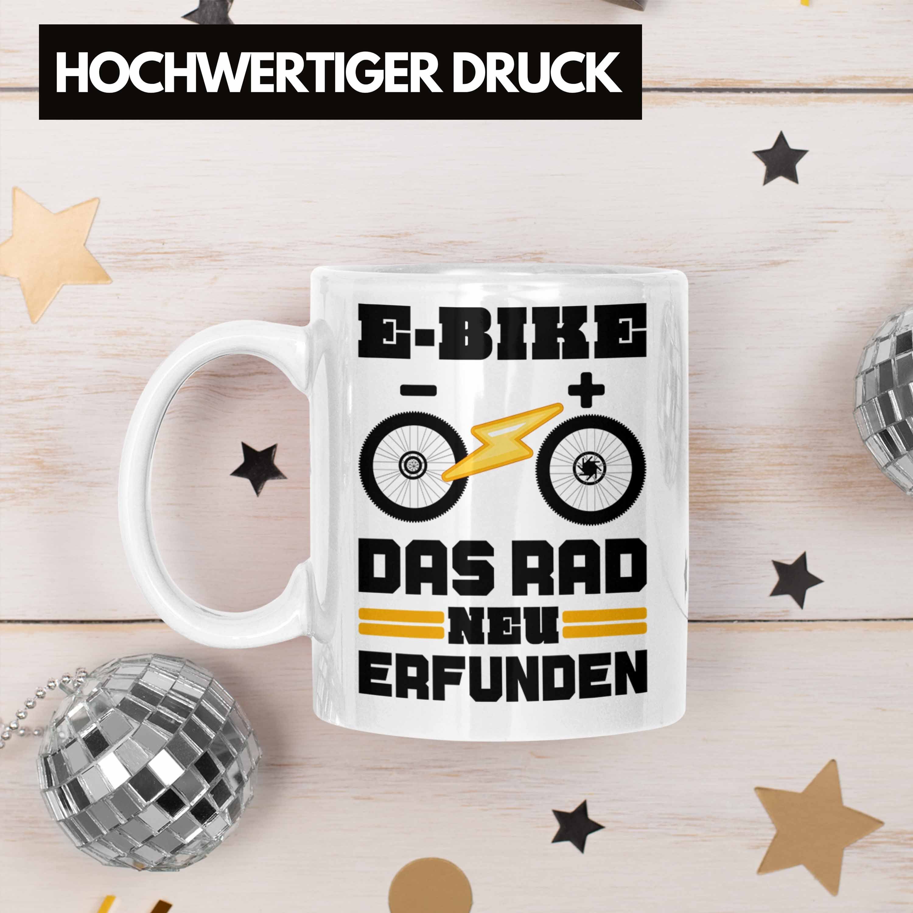 Tasse Trendation Geschenke - Ebike Rentner Sprüche Spruch Weiss Lustige Kaffeetasse E-Bike Trendation Tasse Elektrofahrrad mit Geschenk