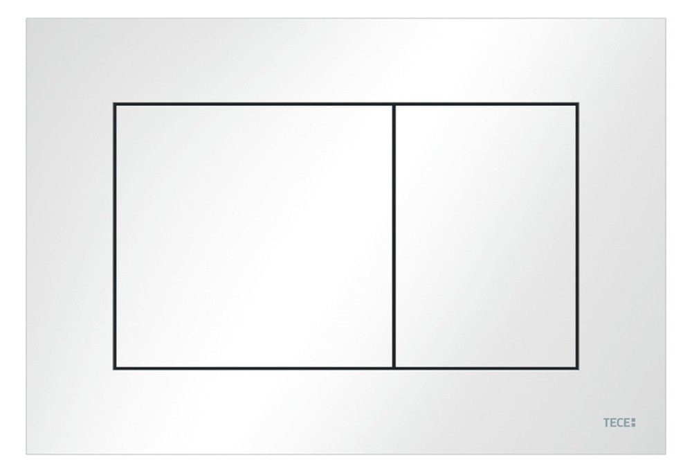 TECE Betätigungsplatte TECEnow WC-Betätigungsplatte weiß,2- Mengen -Spülung