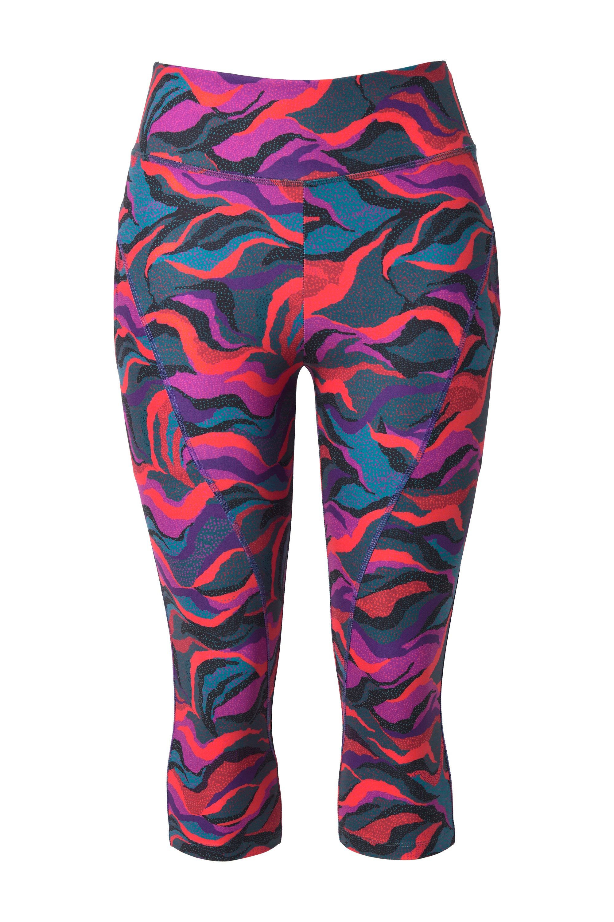 Leggings 3/4-Sportleggings Thermojersey High Waist recycelt