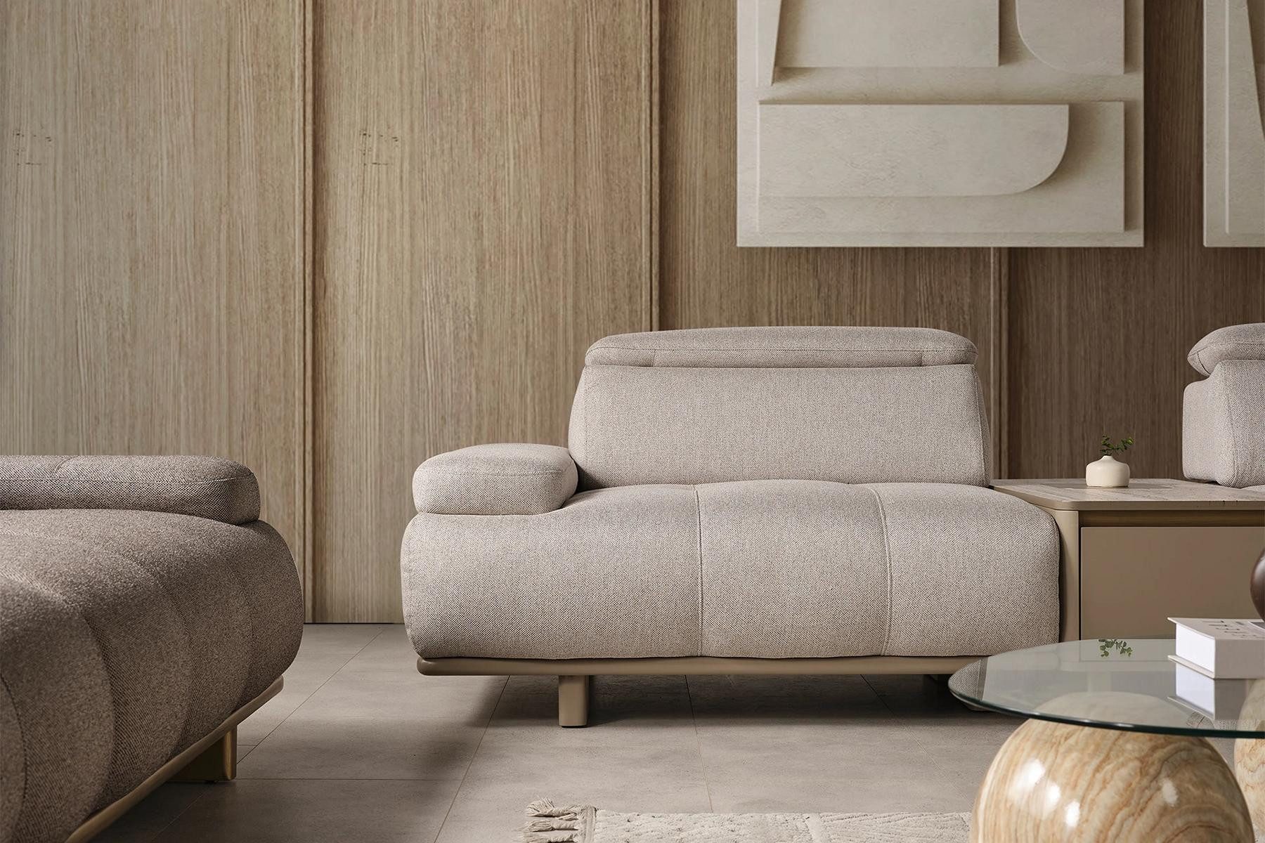 Xlmoebel Big-Sofa Exklusive weiße Polstersofa für modernes Wohnzimmerdesign, Big-Sofa, Hergestellt in Europa