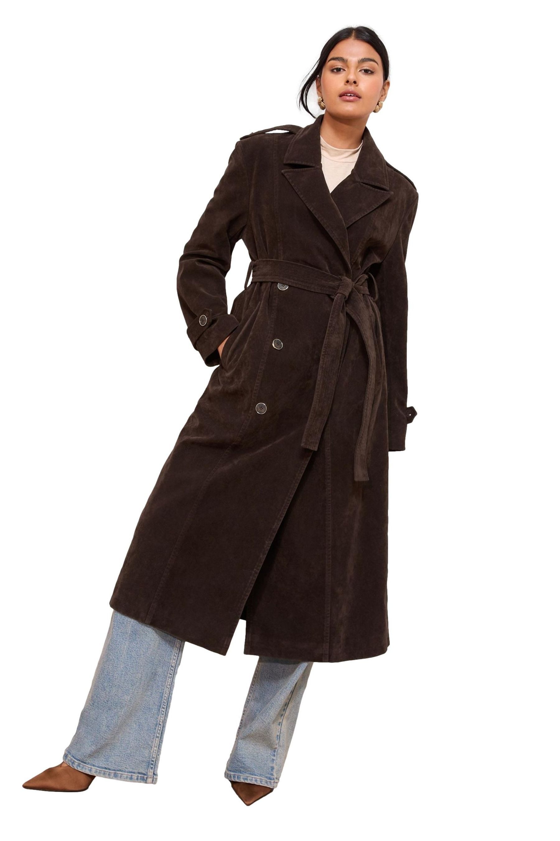 Friends Like These Trenchcoat Friends Like These Maxi-Trenchcoat mit Gürtel (1-tlg)
