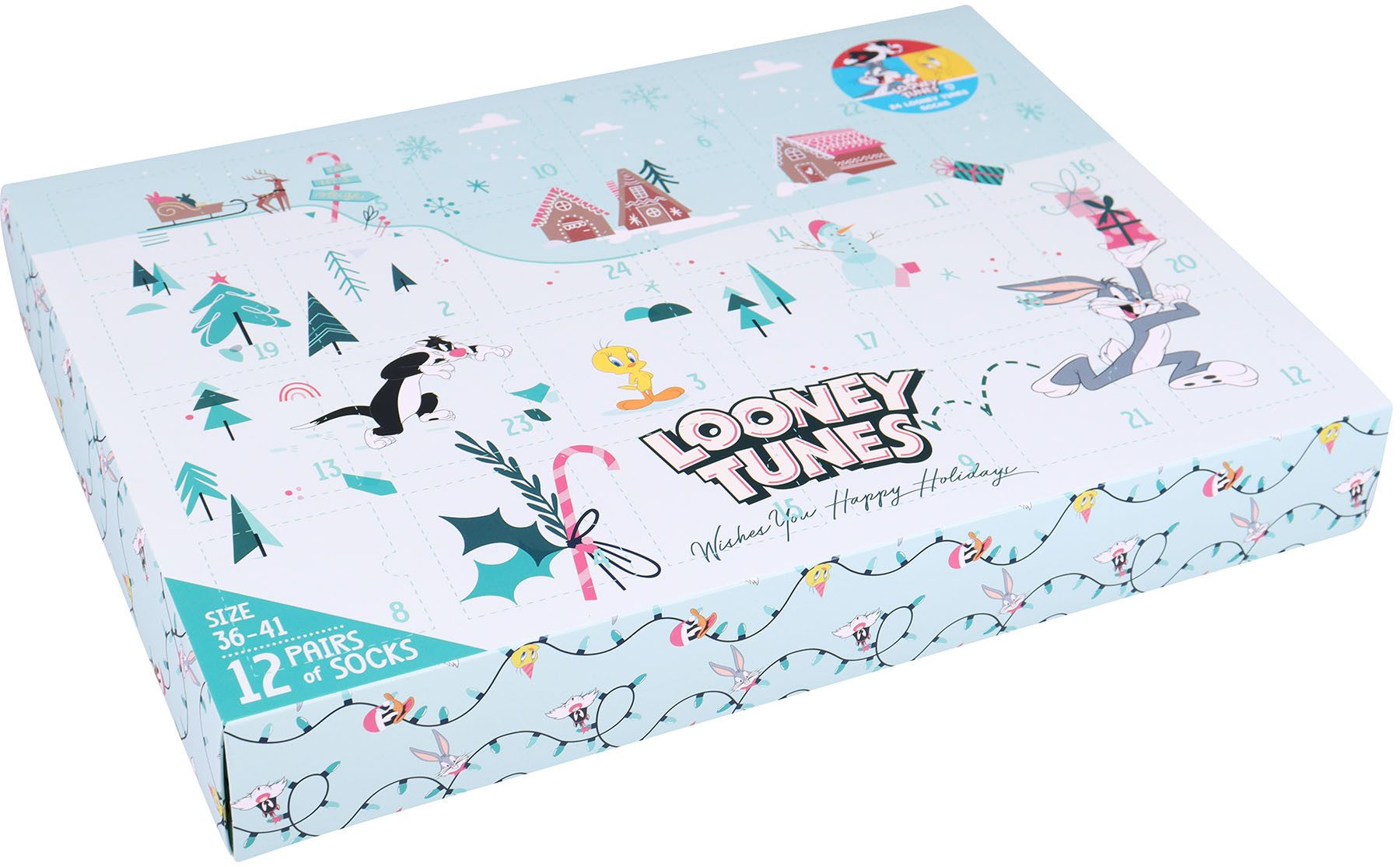 Capelli New York Adventskalender (24-tlg), mit 24 Türchen und 12 Paar Socken