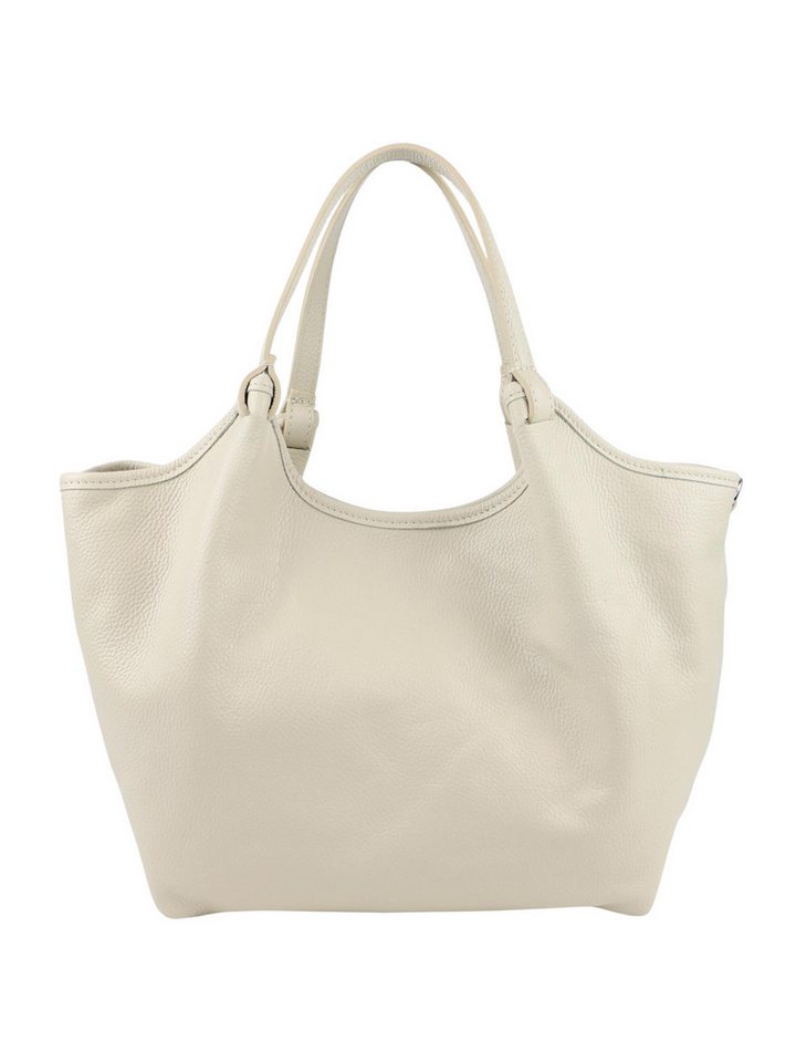 BRISE TASCHE Shopper Geräumiger Echtleder-Shopper mit Schulterriemen und 3 Fächern, Echtleder, Reißverschlussfächer, abnehmbarer Schulterriemen