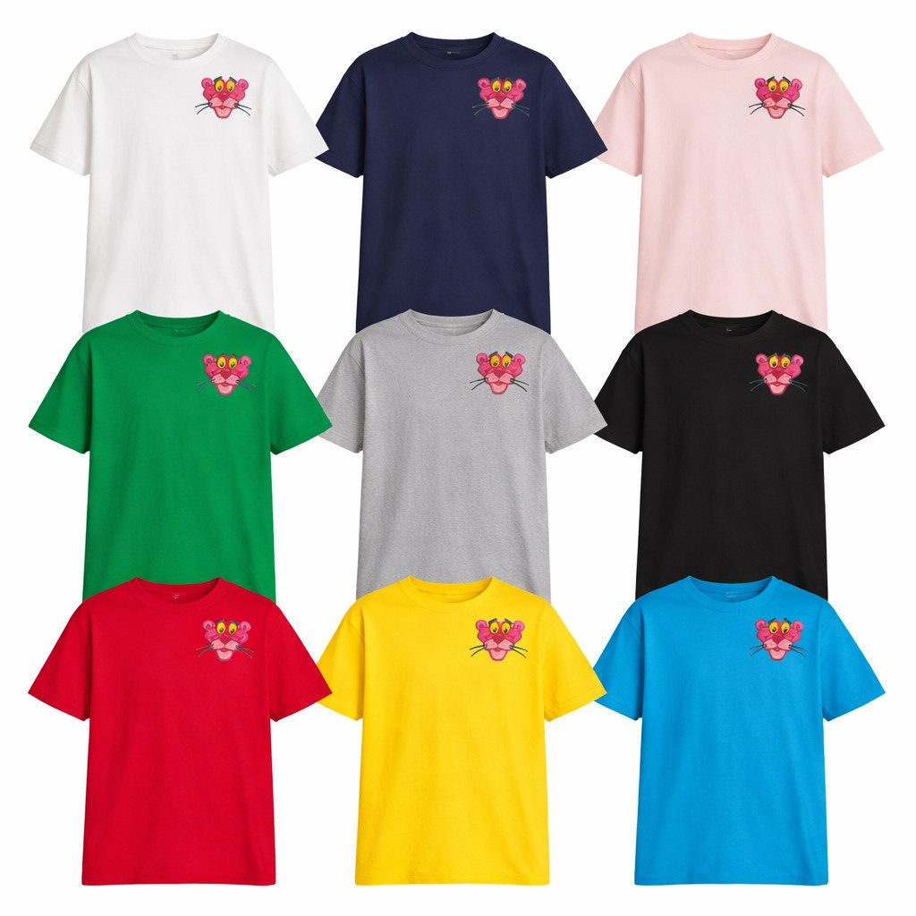 T-Shirt Freches Panther Cartoon Kinder T Shirt Rundhals Paulchen Panther