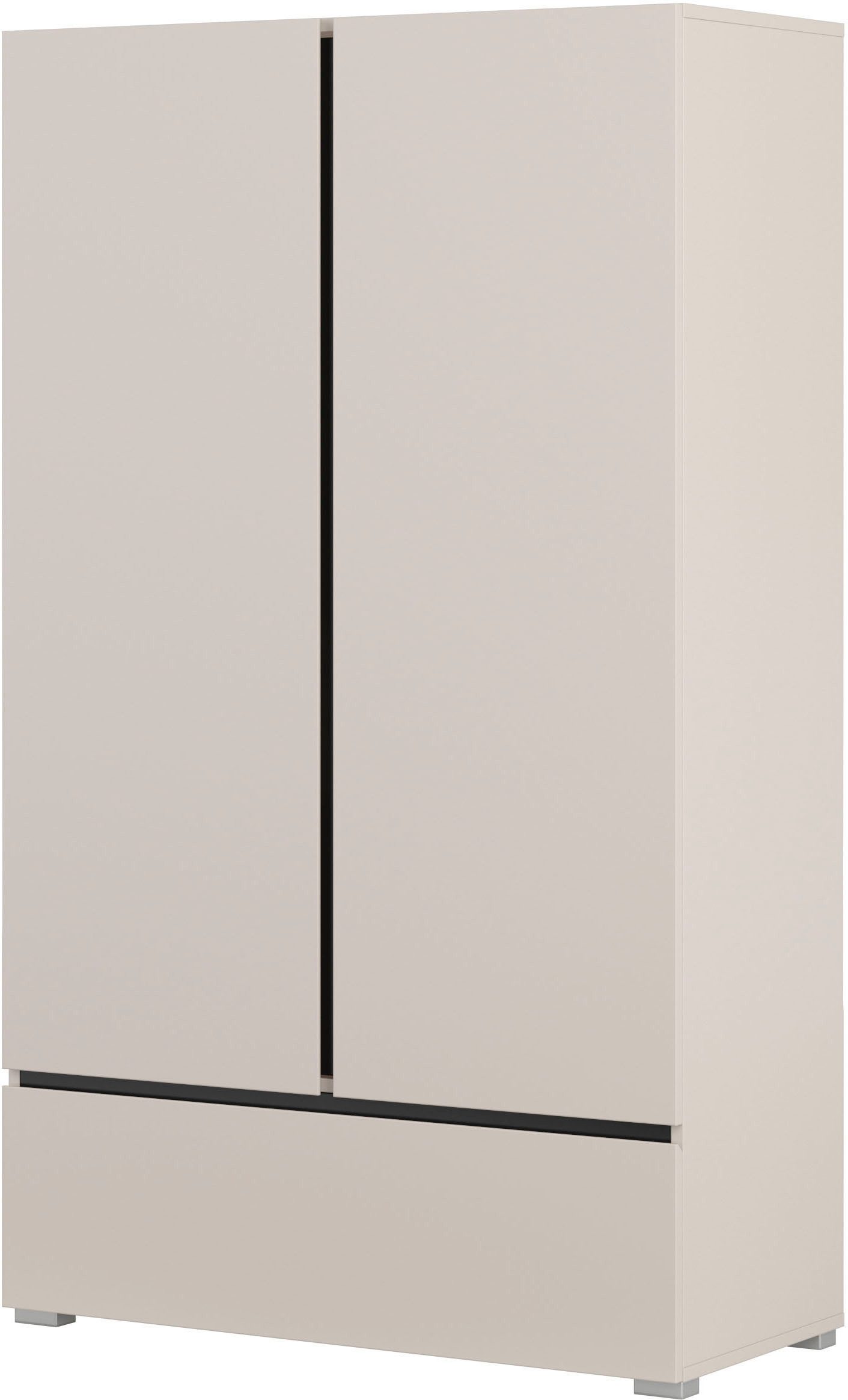 OTTO home Mehrzweckschrank Cross,Breite 89 cm, Highboard, Universalschrank, Garderobe Waescheschrank mit viel Stauraum, Einlegeböden verstellbar
