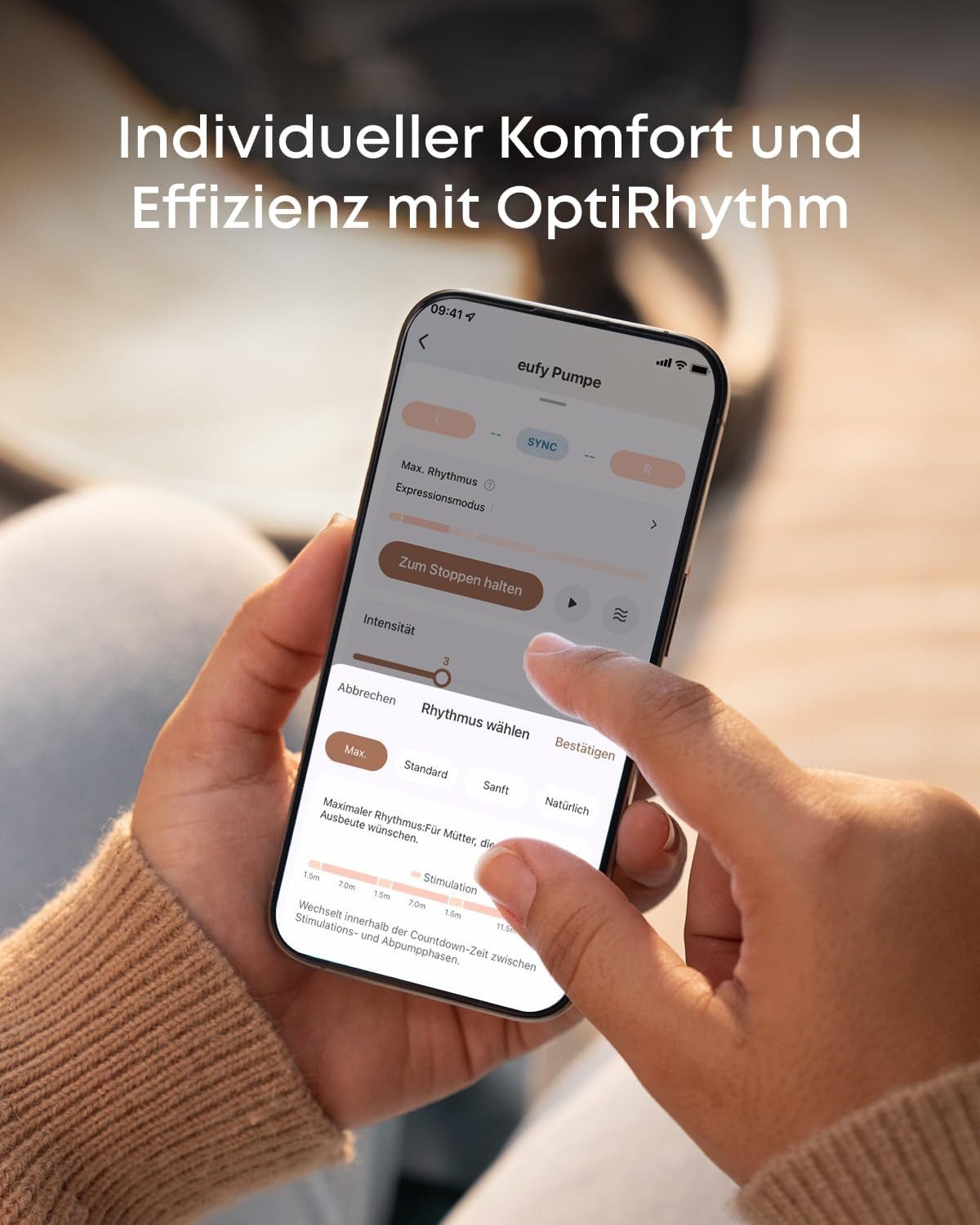 eufy Security Elektrische Milchpumpe Tragbare Milchpumpe mit Wärmefunktion, Discreet Pumping, Highly Efficient Output, Smart Pumping