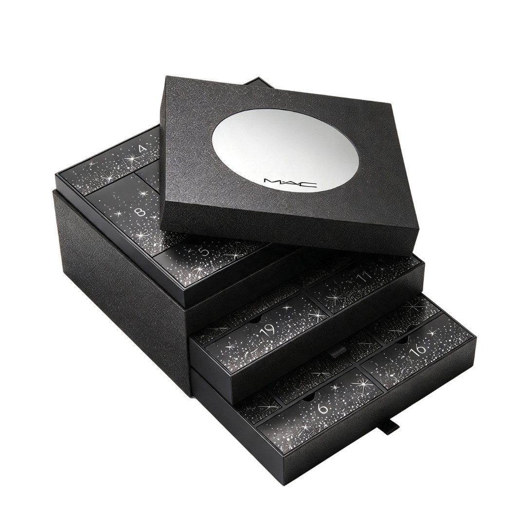 Mac Cosmetics Adventskalender 2026 Make-UP Beauty Frauen Kosmetik Mädchen Weihnachtskalender (Set, 24-tlg), Damen Make-up und Pflege-Advent Kalender 24 Days of M·A·C Icons