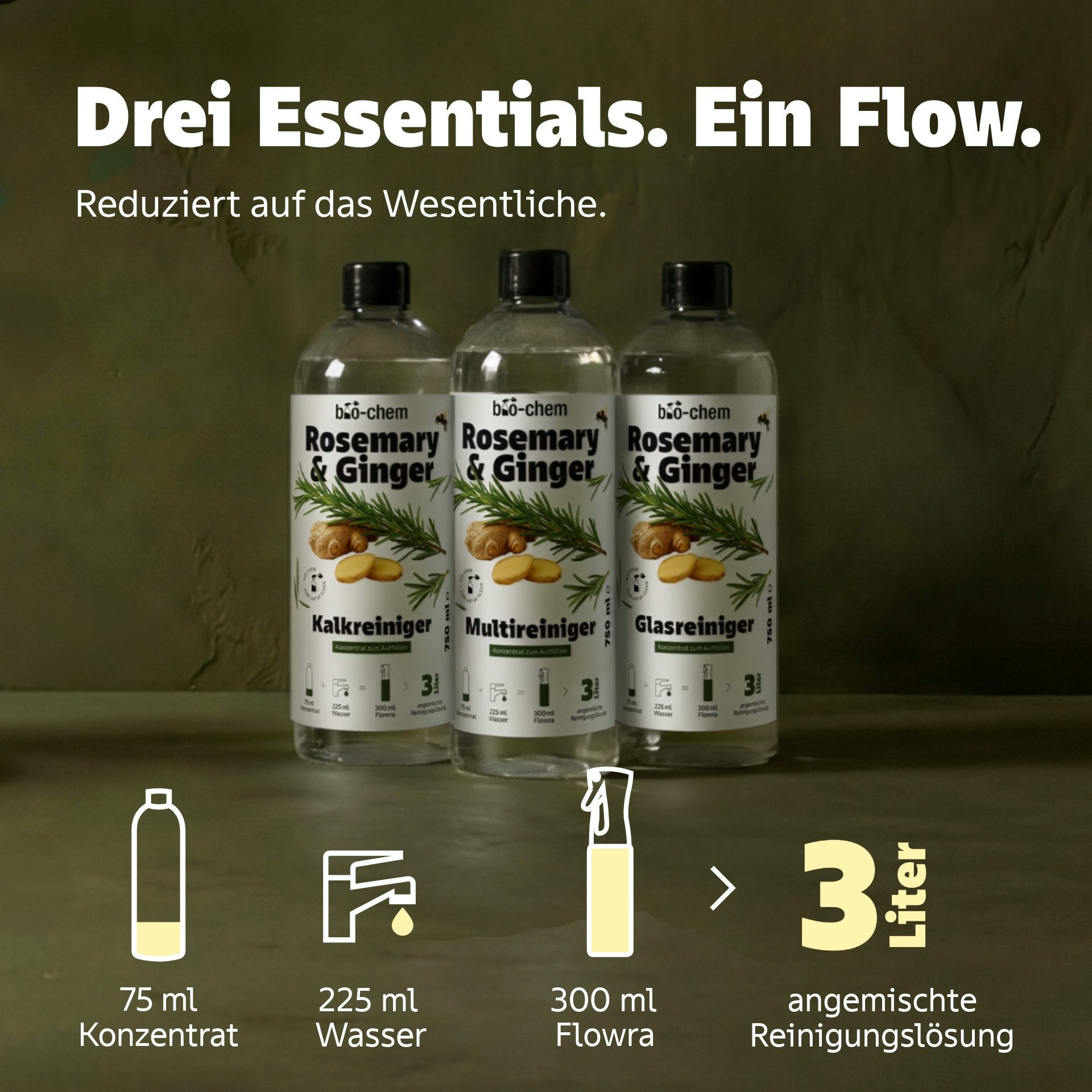 bio-chem Kalkreiniger Konzentrat mit Duftkompositionen Badreiniger