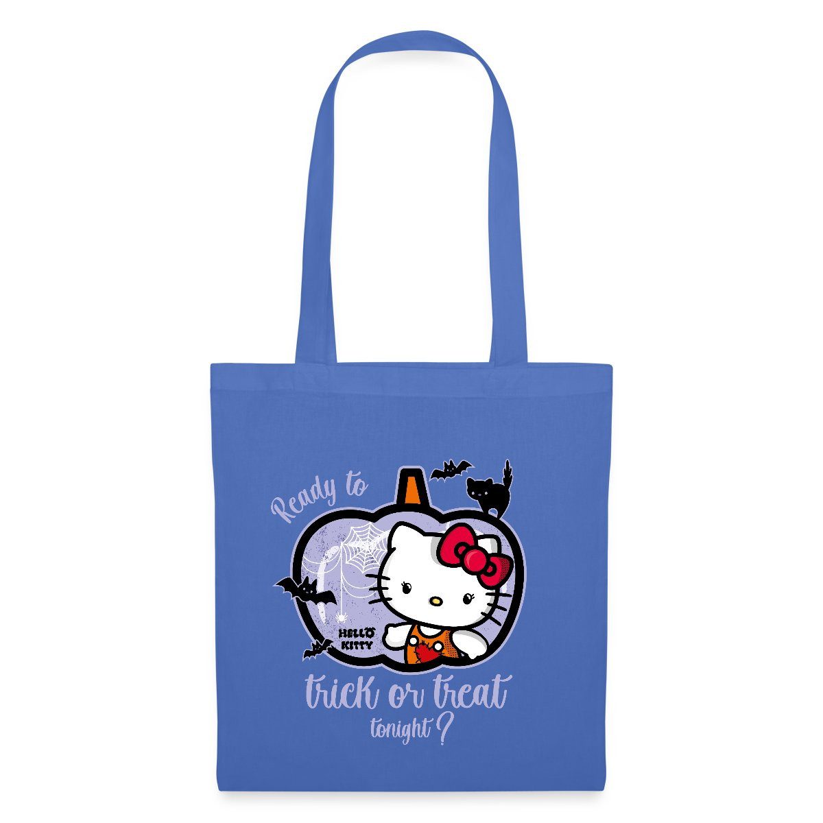 Spreadshirt Henkeltasche Hello Kitty Halloween Süßes Oder Saures Stoffbeutel (1-tlg)